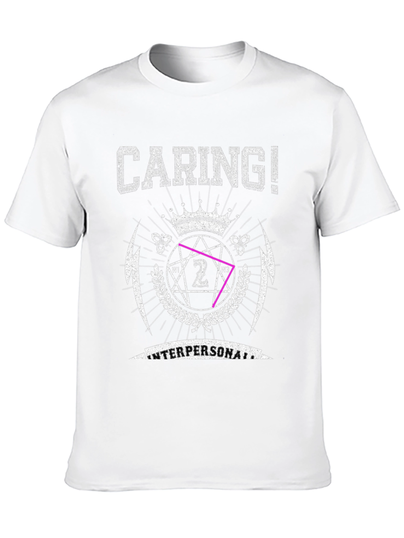 Black Caring! Interpersonal Graphic Print T-Shirt view 10