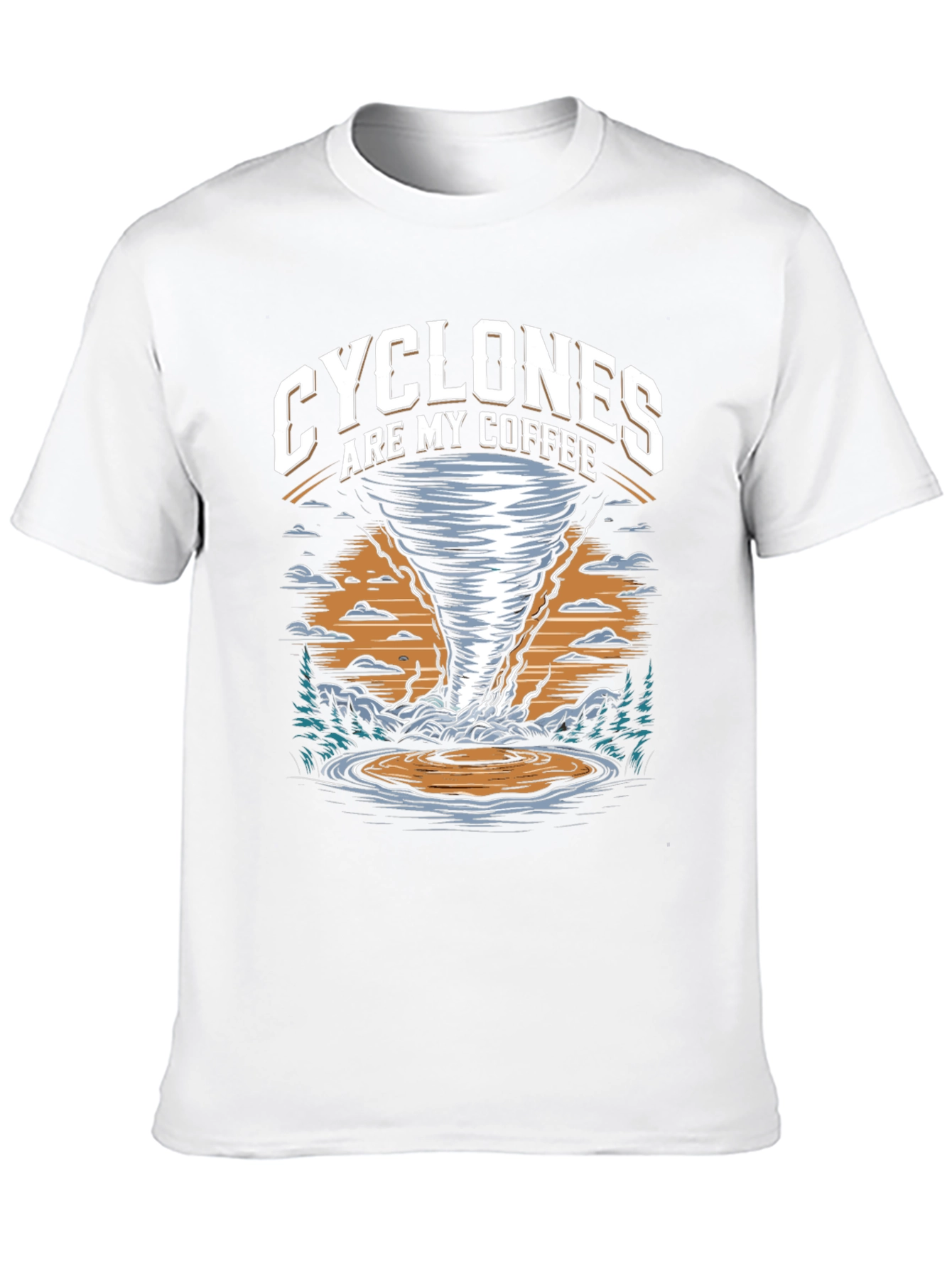 Black Cyclones Are My Coffee Graphic T-Shirt view 10