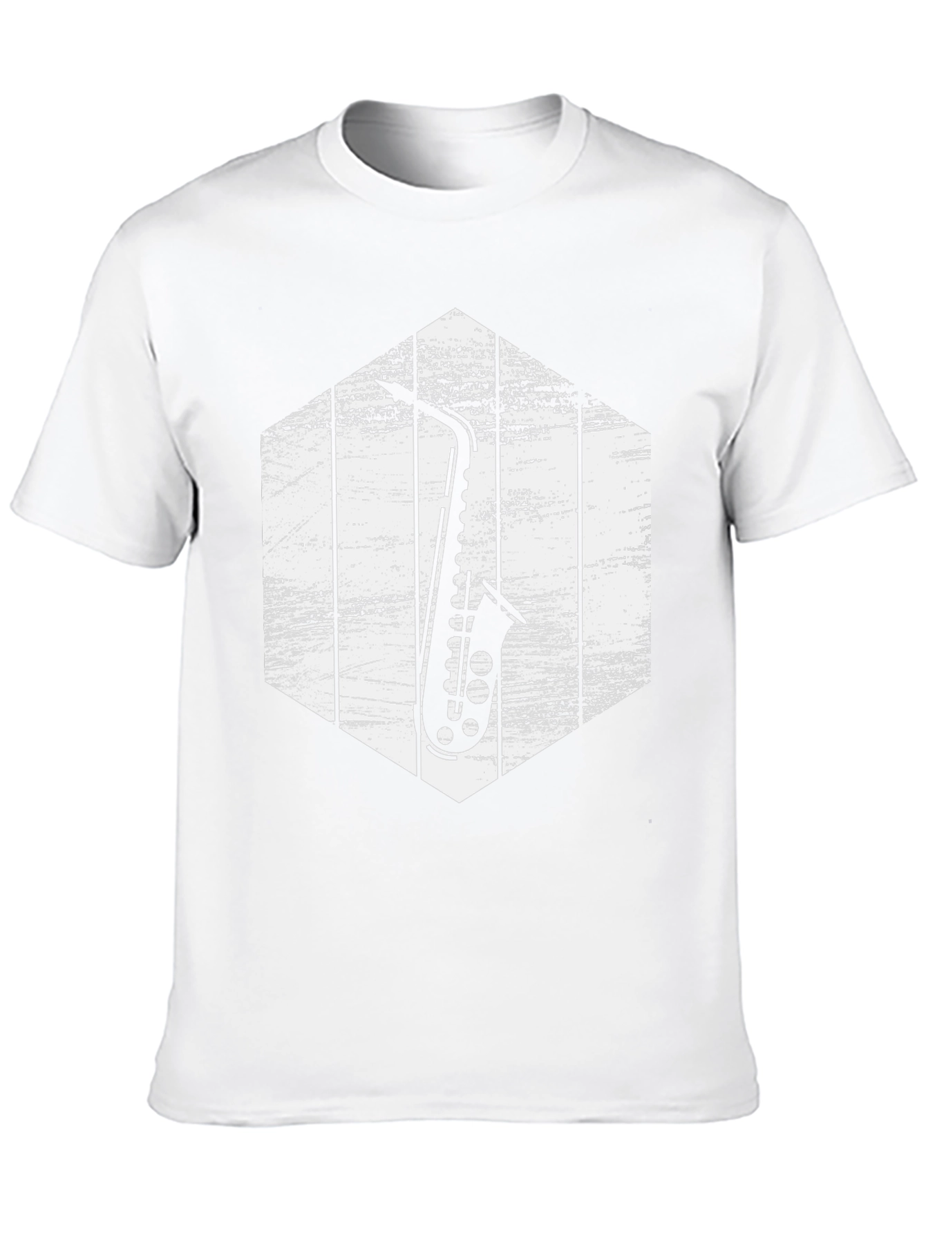 Black Saxophone Graphic Tee - Music Lover Shirt view 10