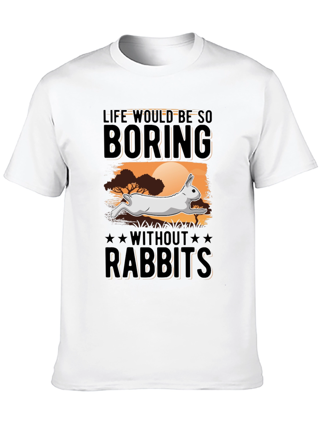Black Life Without Rabbits T-Shirt view 10