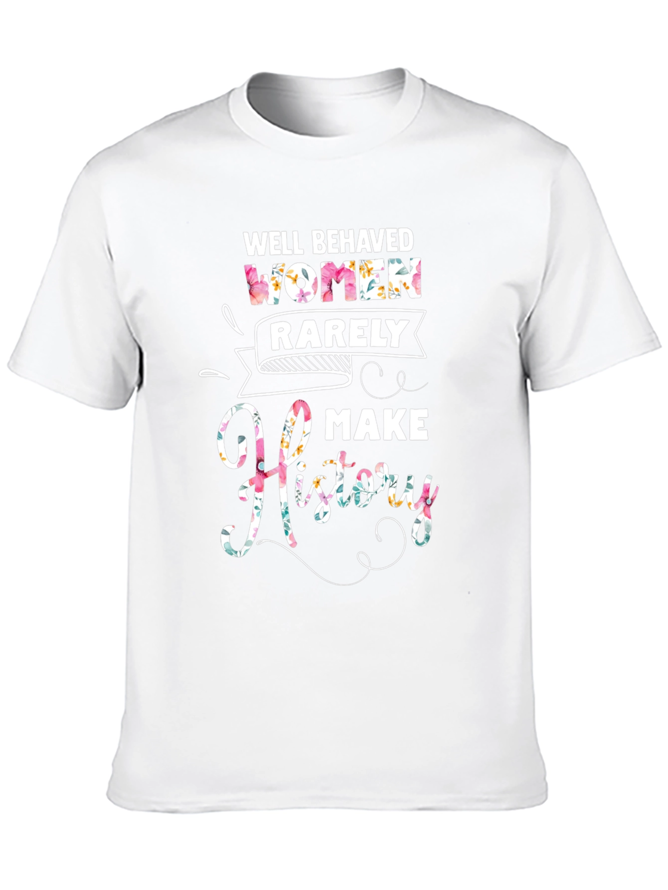 Black Well Behaved Women History T-Shirt view 10