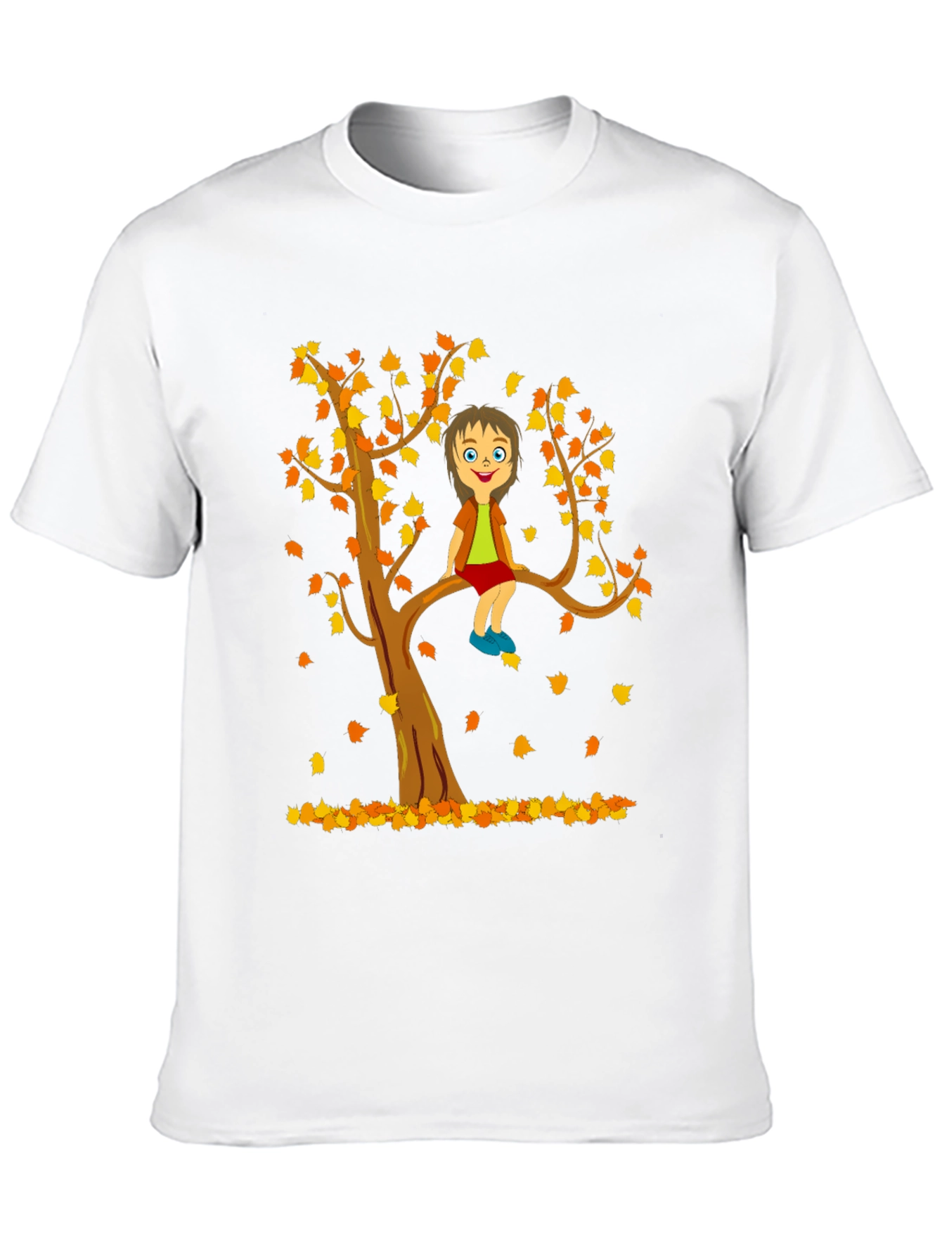 Black Cartoon Tree Boy T-Shirt view 10