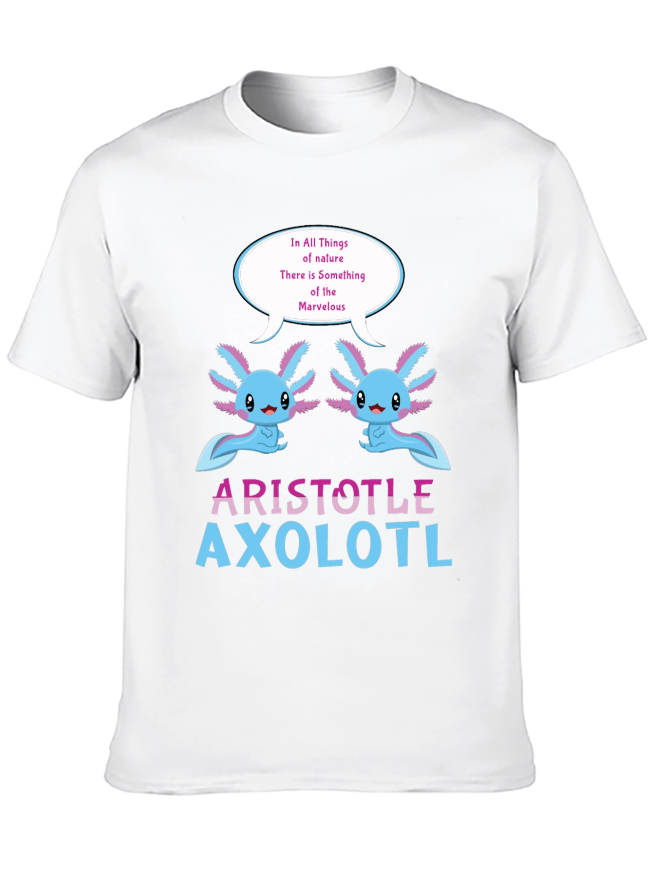 Black Aristotle Axolotl T-Shirt view 10
