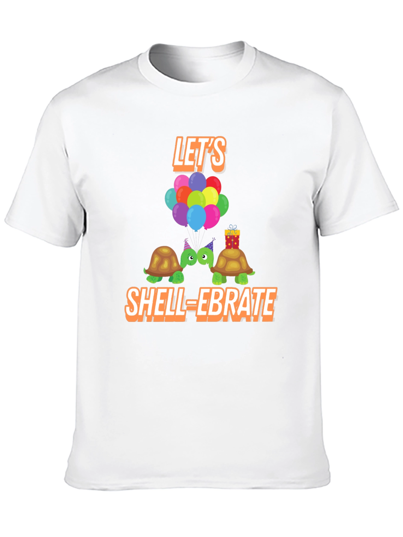 Black Let's Shell-ebrate Turtles Graphic Tee view 10