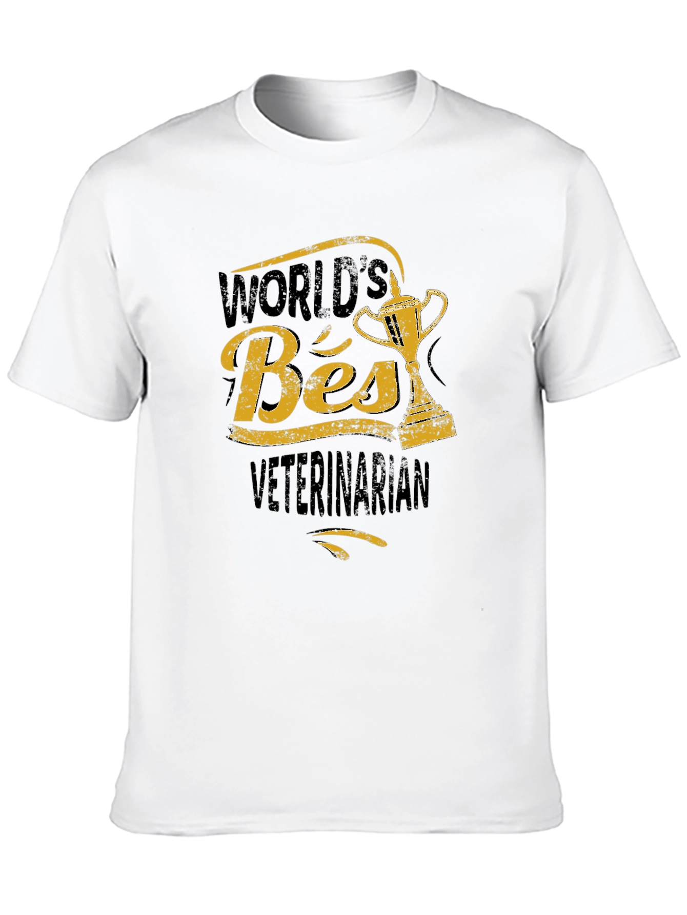 World's Best Veterinarian Black T-Shirt - 10