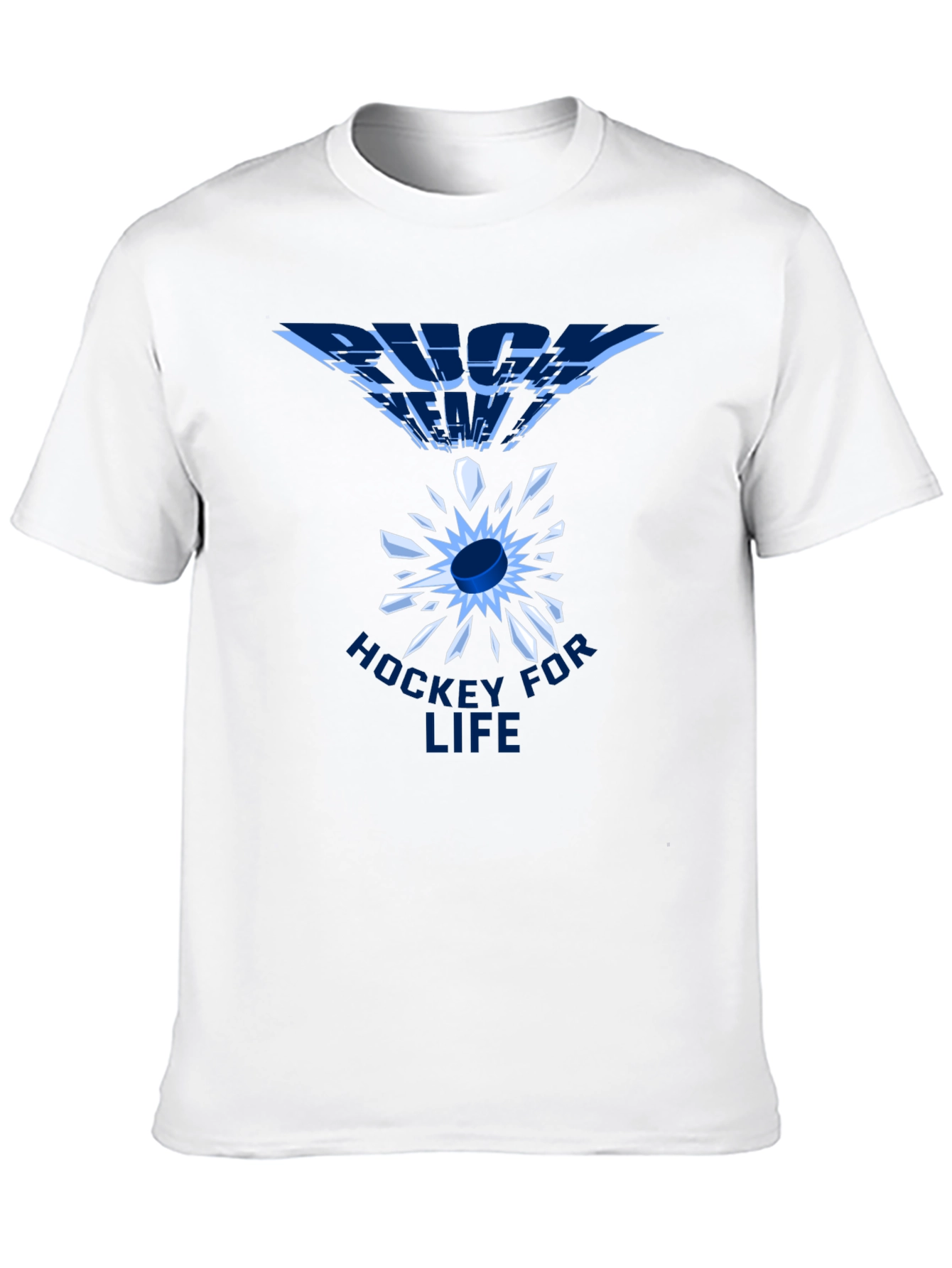 Black Hockey For Life Black T-Shirt view 10