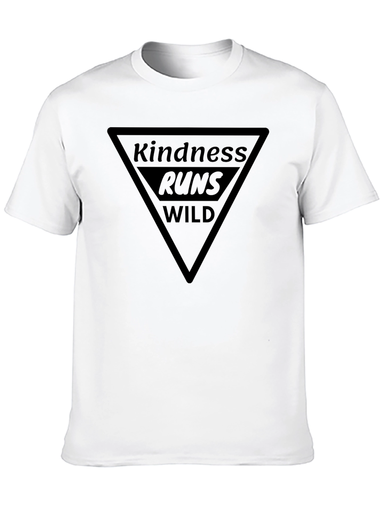 Black Kindness Runs Wild Graphic Tee - Soft Cotton Blend view 10