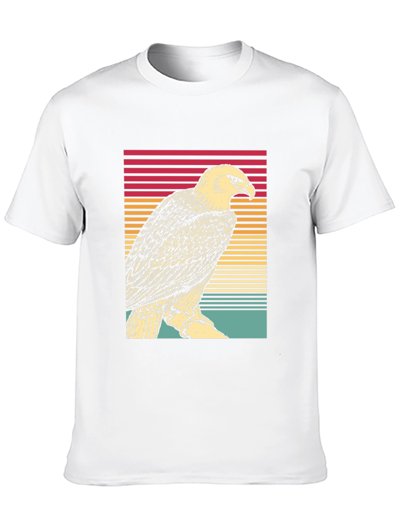 Black Retro Eagle T-Shirt - Vintage Style Tee view 10
