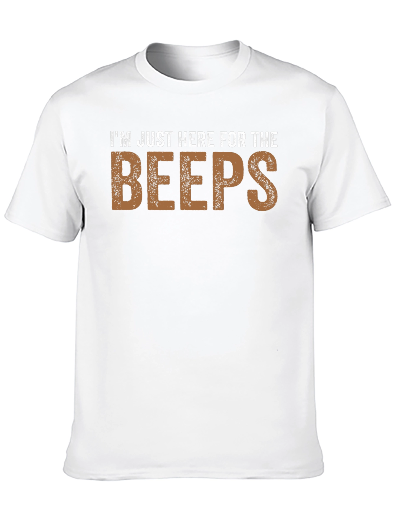 Black I'm Just Here For The Beeps Funny T-Shirt view 10