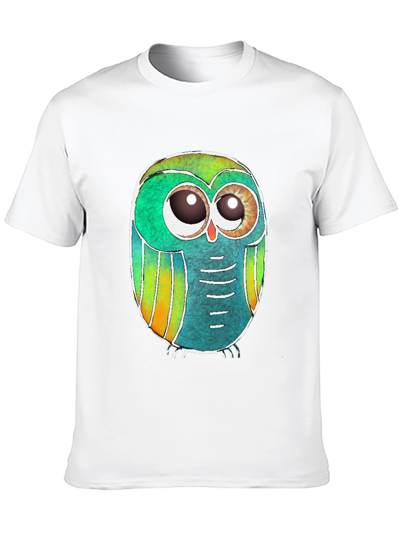 Black Owl Graphic Black T-Shirt view 10