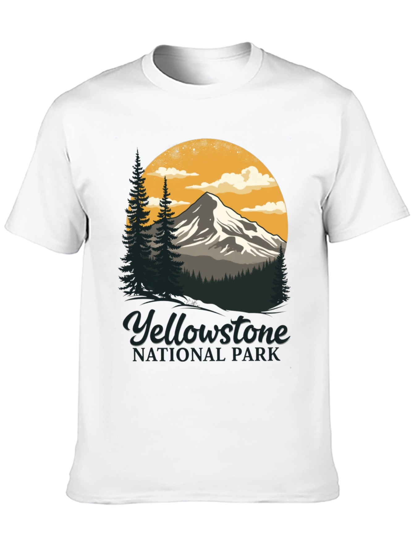 Black Yellowstone National Park Graphic T-Shirt view 10