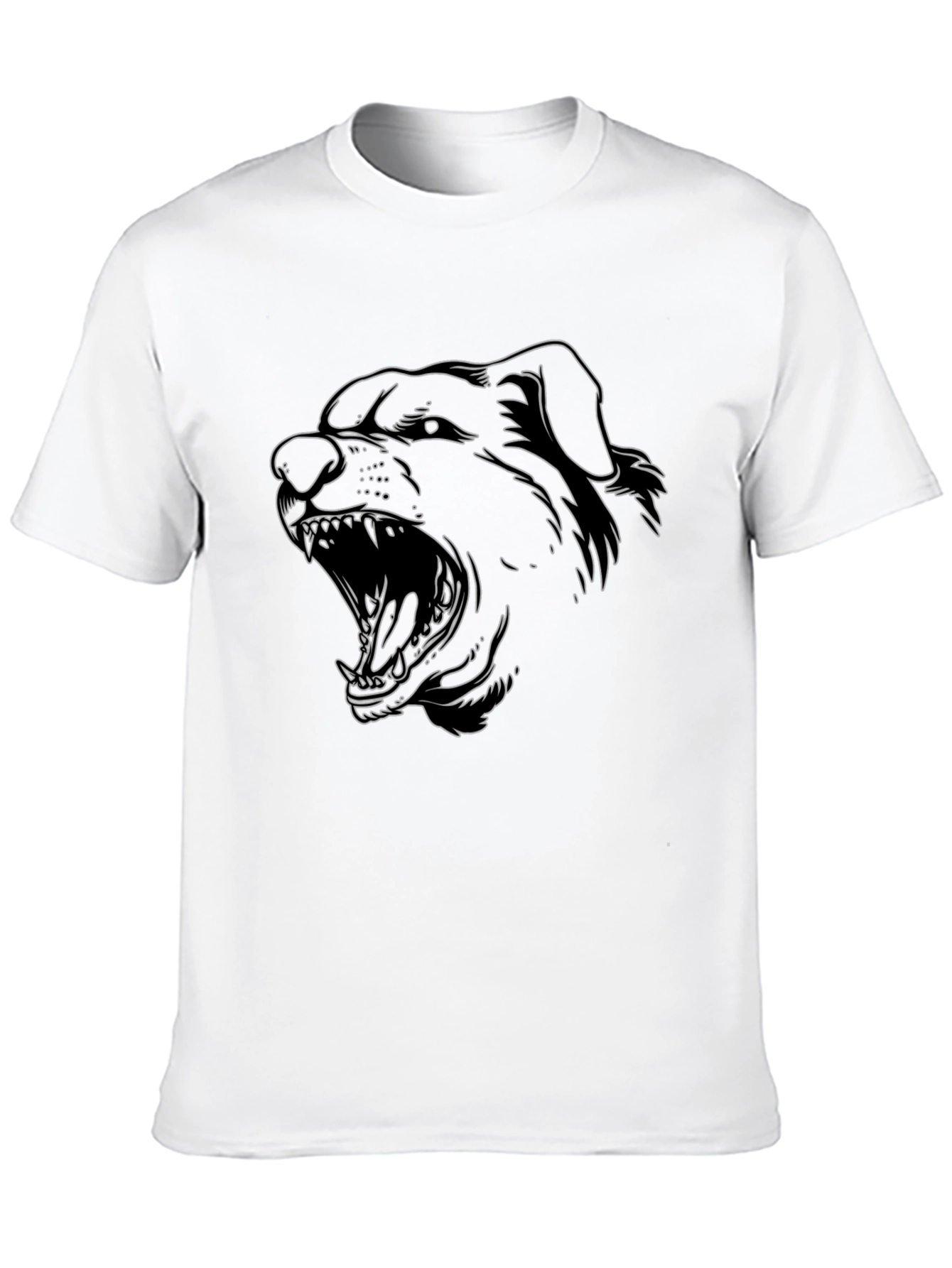 Rottweiler Outline Graphic Tee - Black - 10