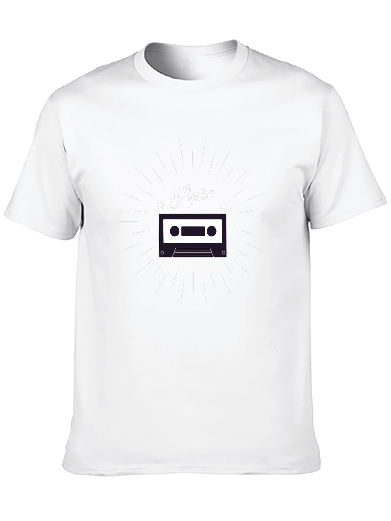 Black Retro Cassette Graphic Tee - Classic Style view 10