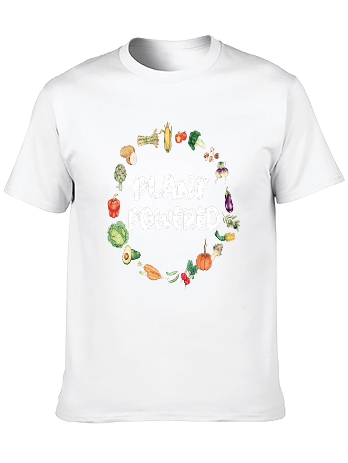 Black Plant Powered Vegan T-Shirt view 10