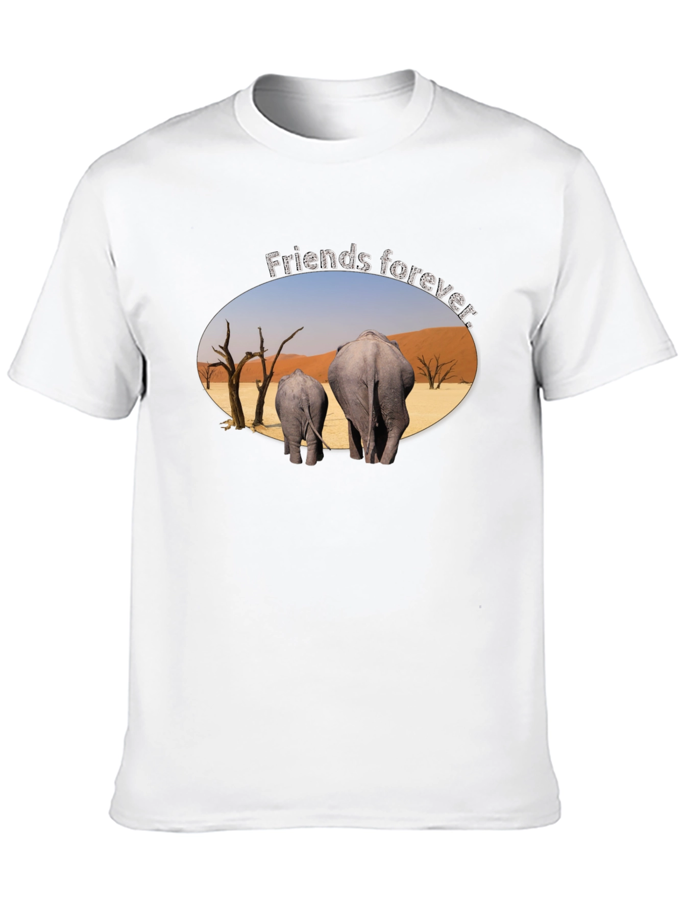 Friends Forever Elephant Graphic T-Shirt - 10