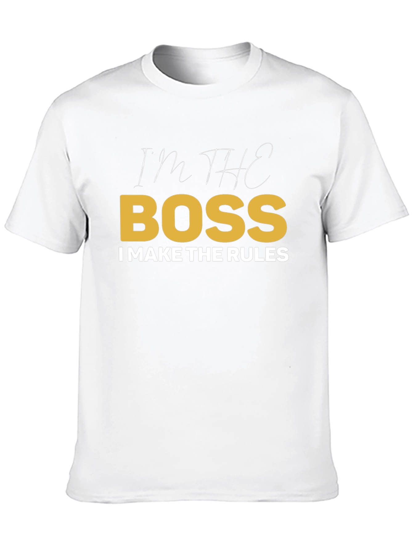 Black I'm The Boss T-Shirt view 10