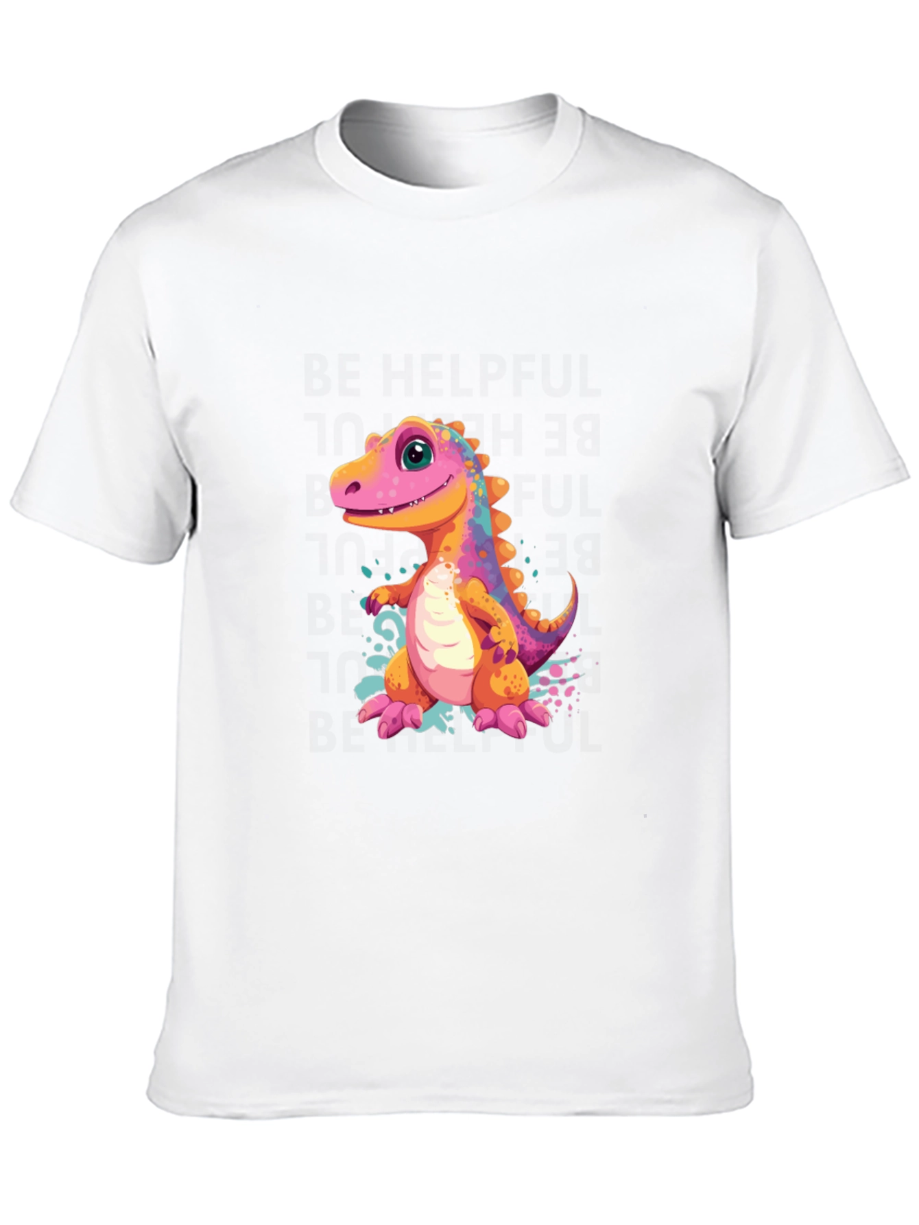 Black Dino T-Shirt - Cute Cartoon Dinosaur Design view 10