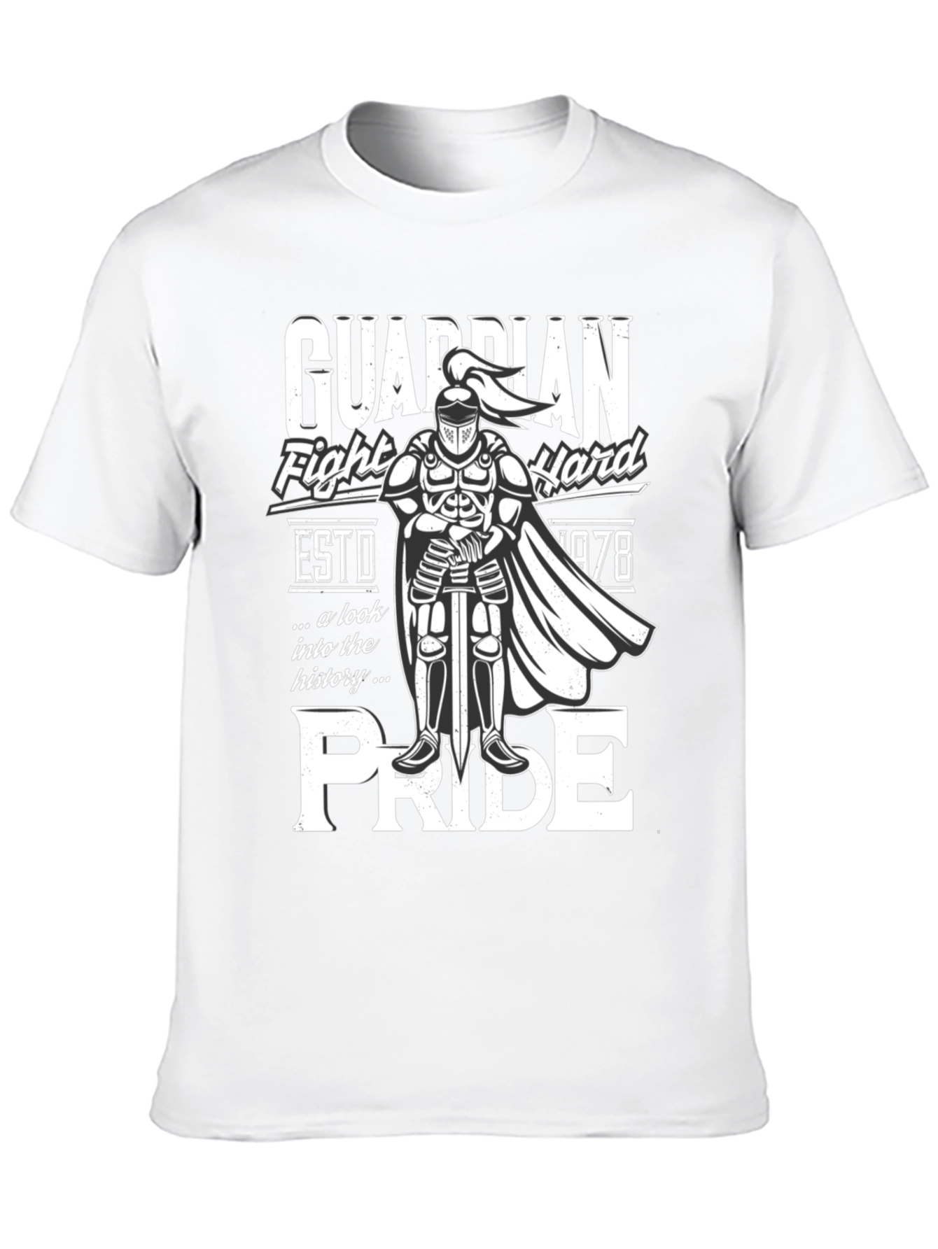 Black Guardian Knight Pride T-Shirt - Fight Hard view 10