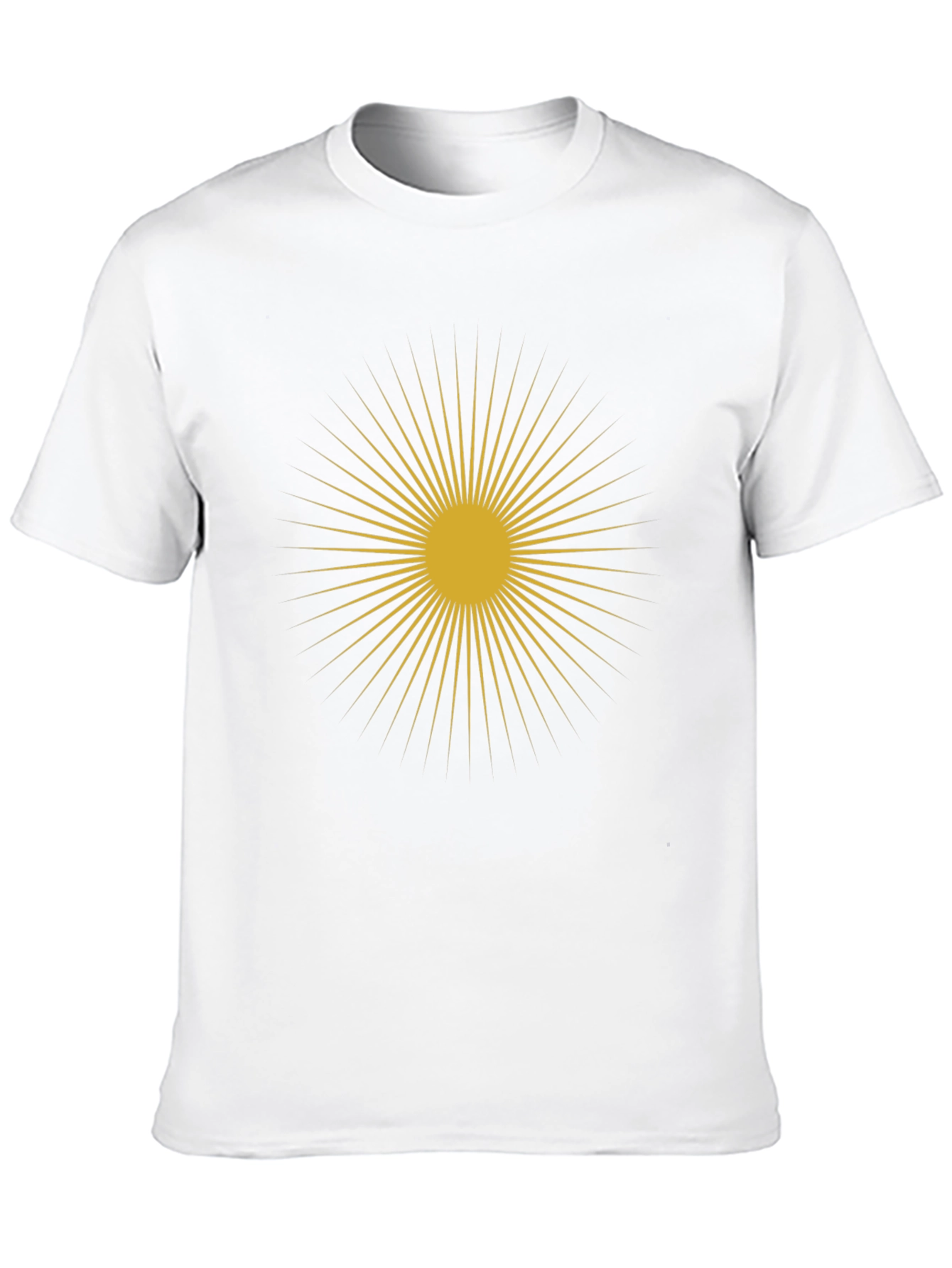 Black Golden Sunburst Graphic Tee view 10