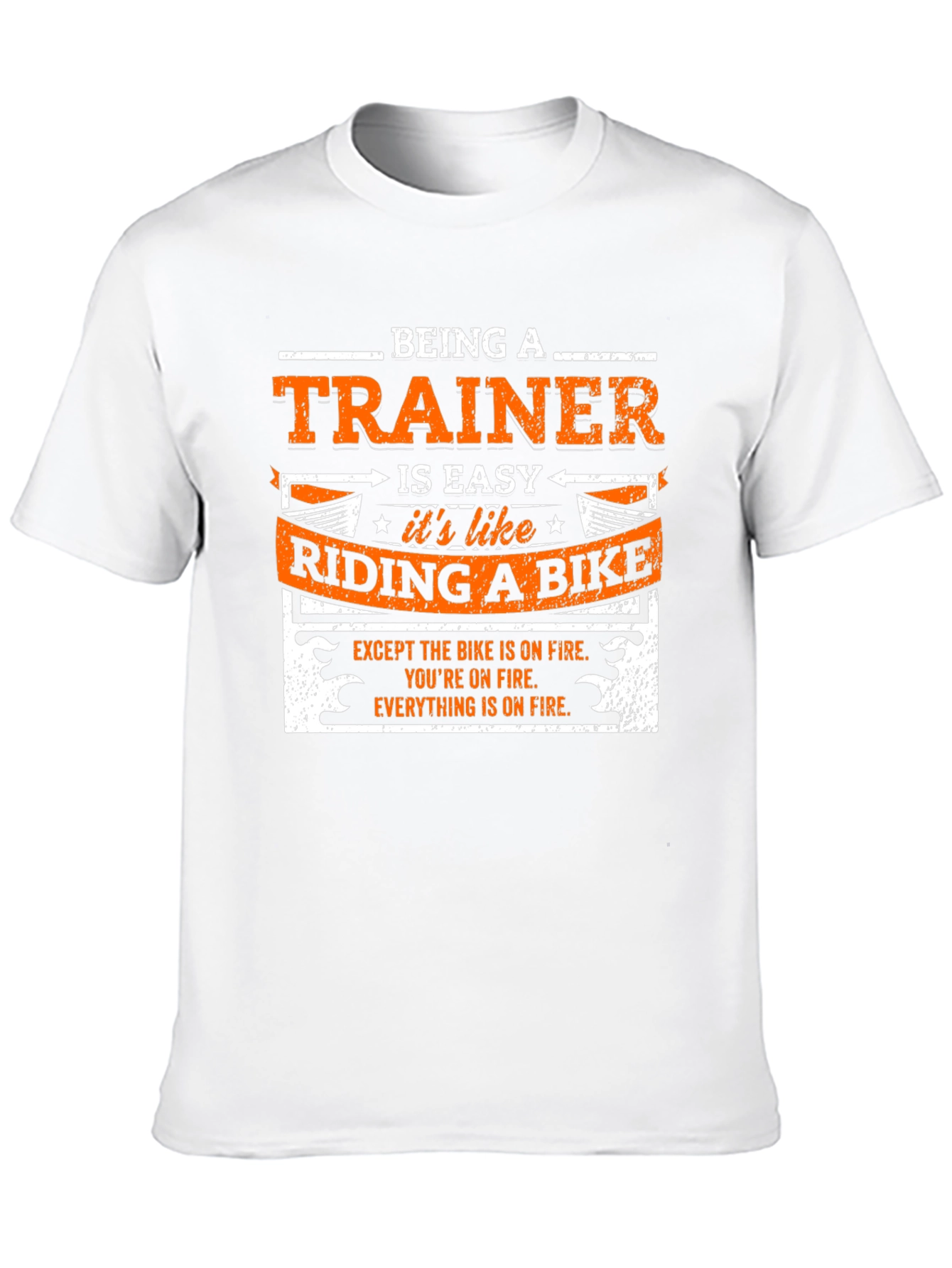 Black Being a Trainer is Easy Like Riding a Bike T-Shirt view 10