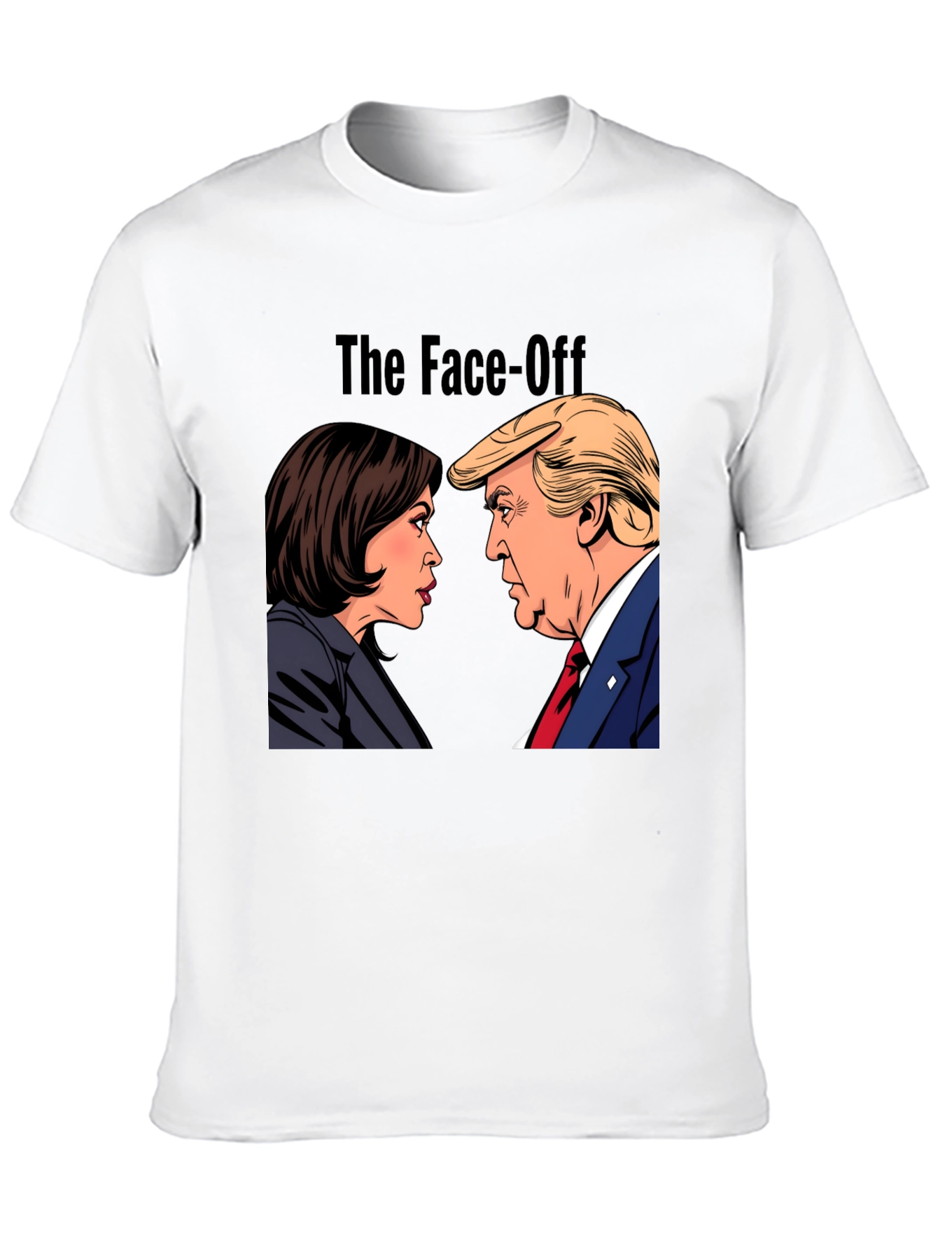 Black The Face-Off T-Shirt - Political Humor Tee view 10