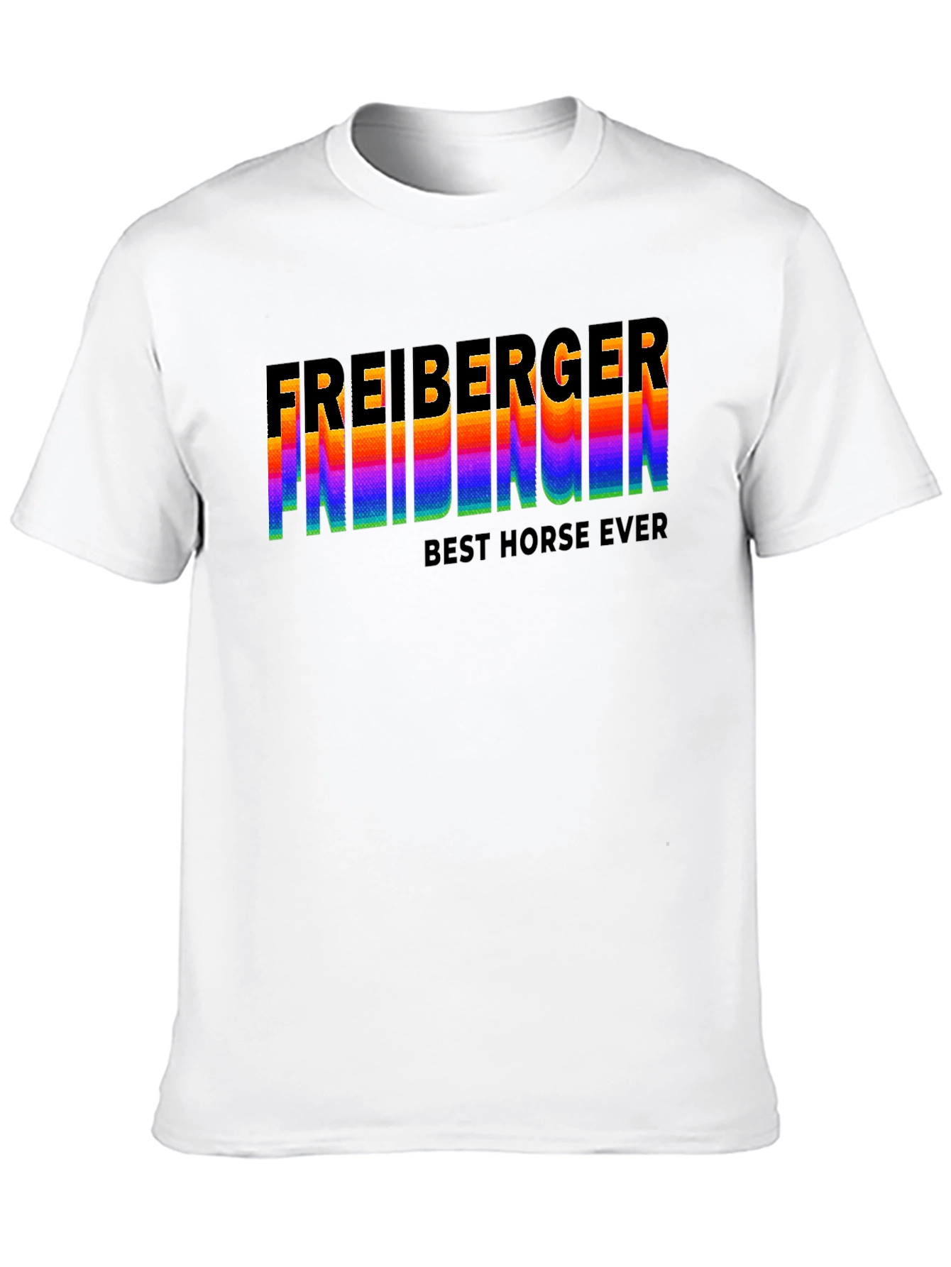Black Freiberger Best Horse Ever Graphic T-Shirt view 10
