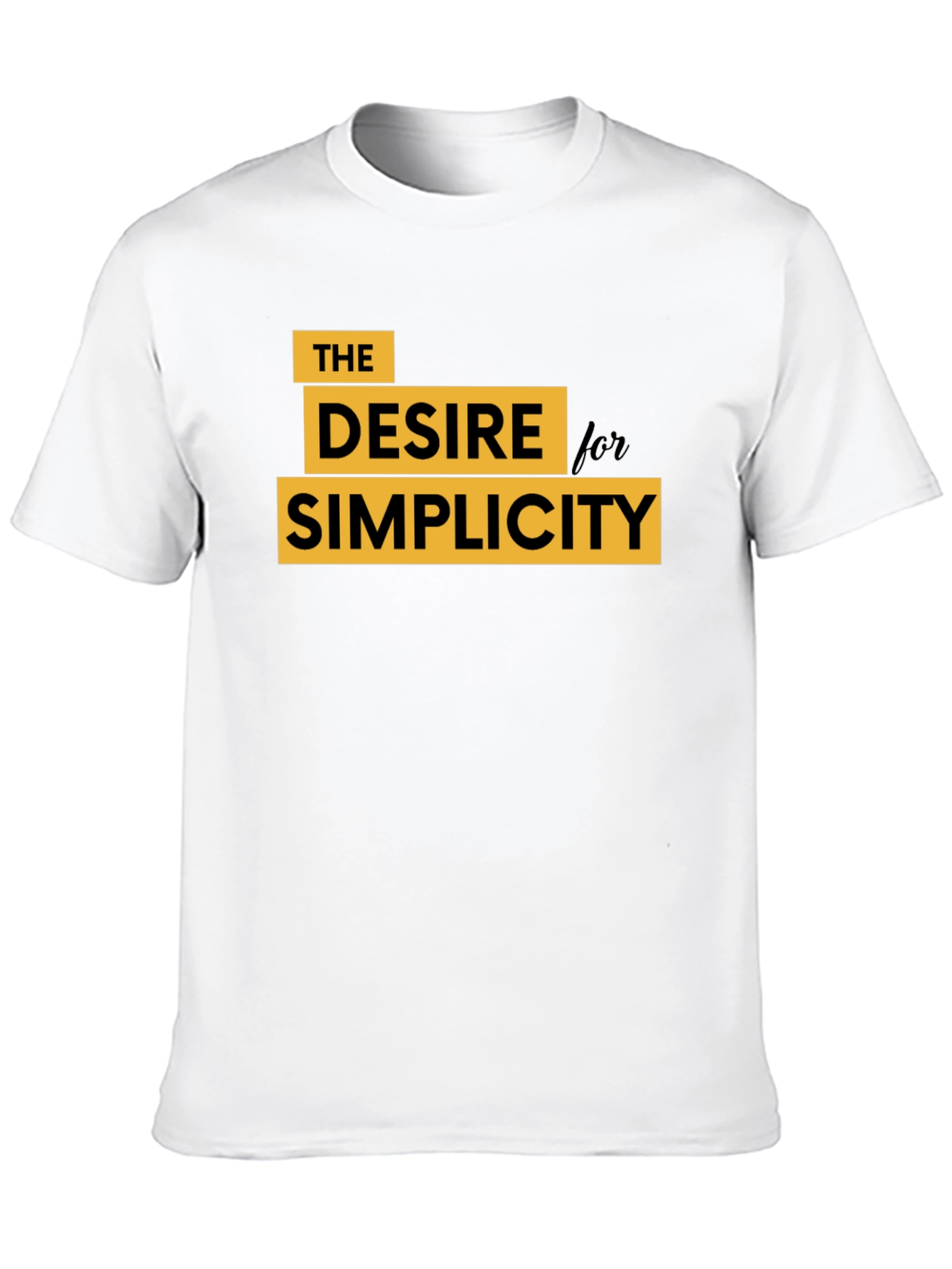 Black Desire for Simplicity Graphic Tee - Black view 10