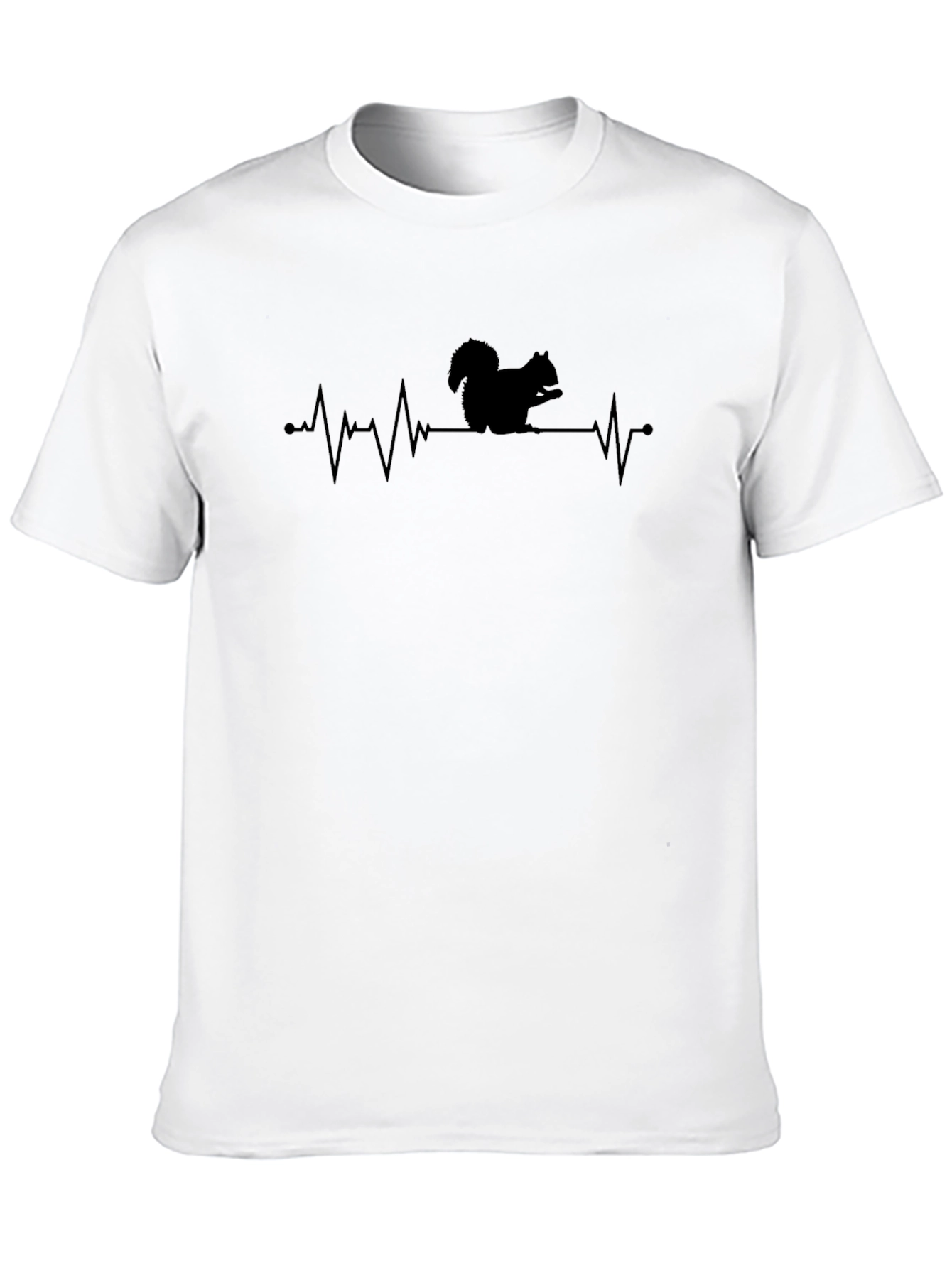 Black Squirrel Heartbeat T-Shirt - Funny Animal Lover Tee view 10