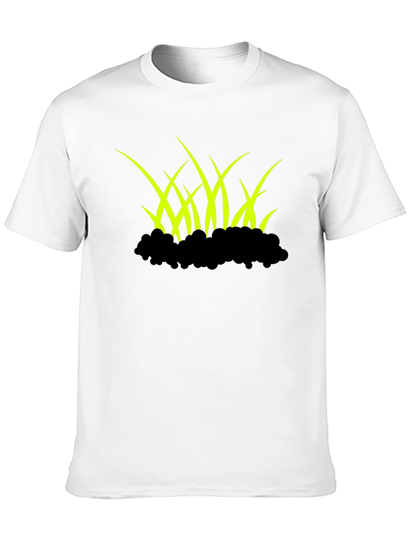 Black Grass Graphic Black T-Shirt view 10