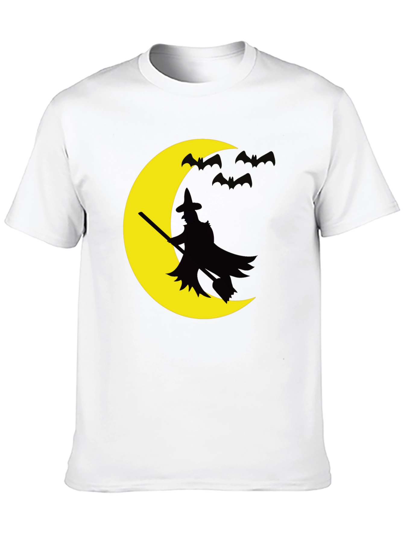 Black Halloween Witch Moon Graphic T-Shirt view 10