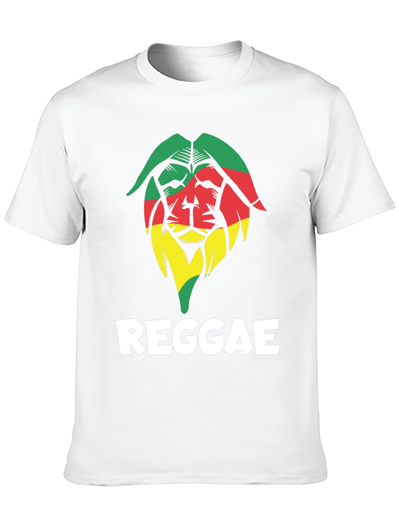 Black Reggae Lion Graphic Tee - Black Cotton T-Shirt view 10