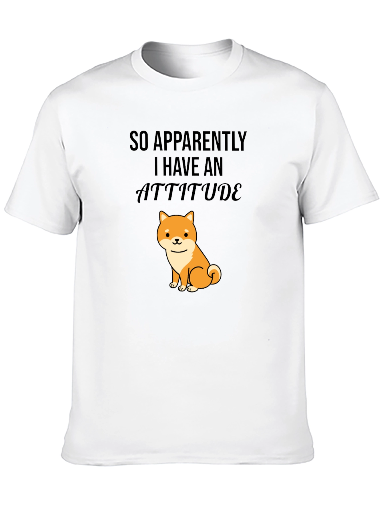 Black Attitude Shiba Inu Black T-Shirt view 10