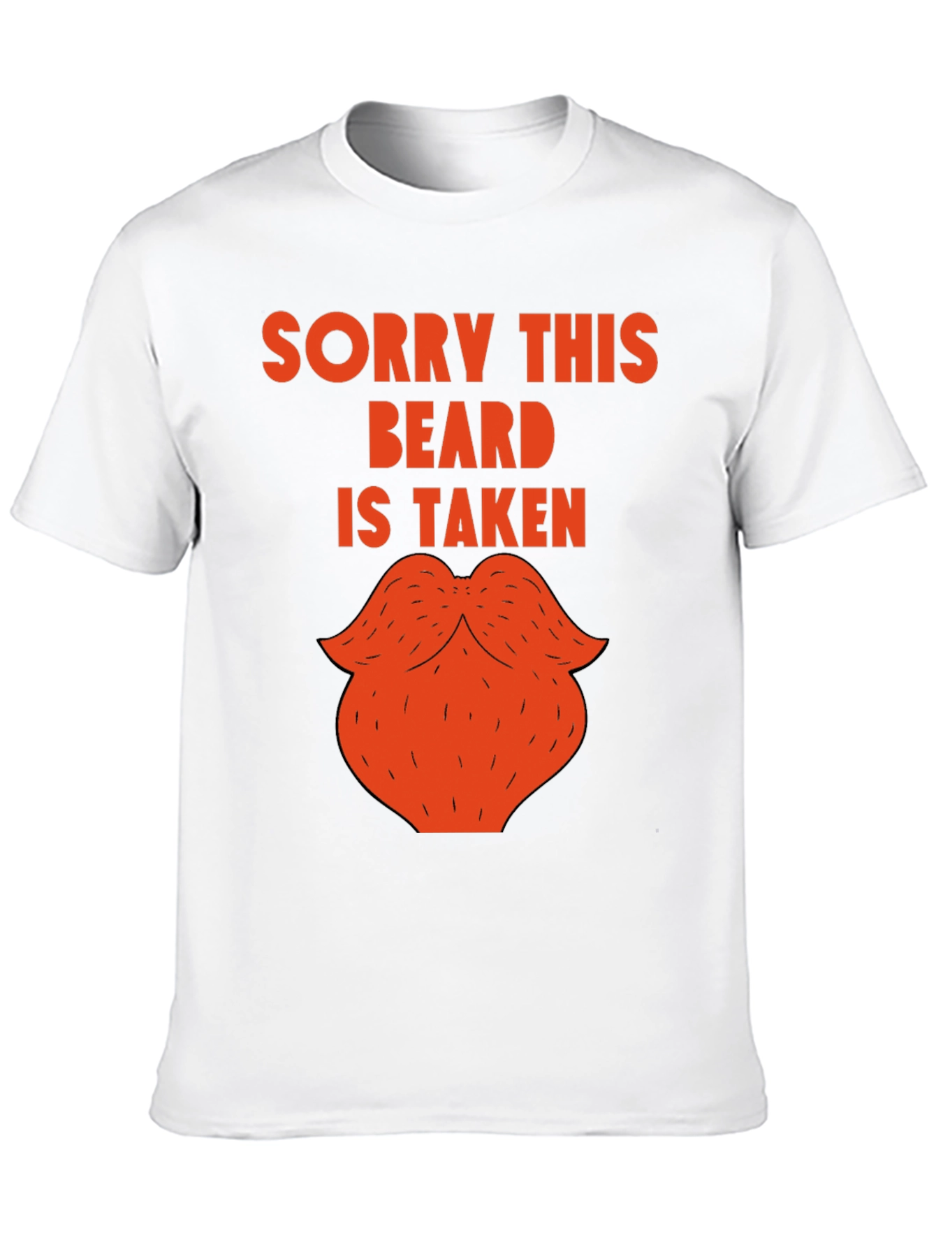 Black Sorry This Beard Is Taken Funny Graphic Tee view 10