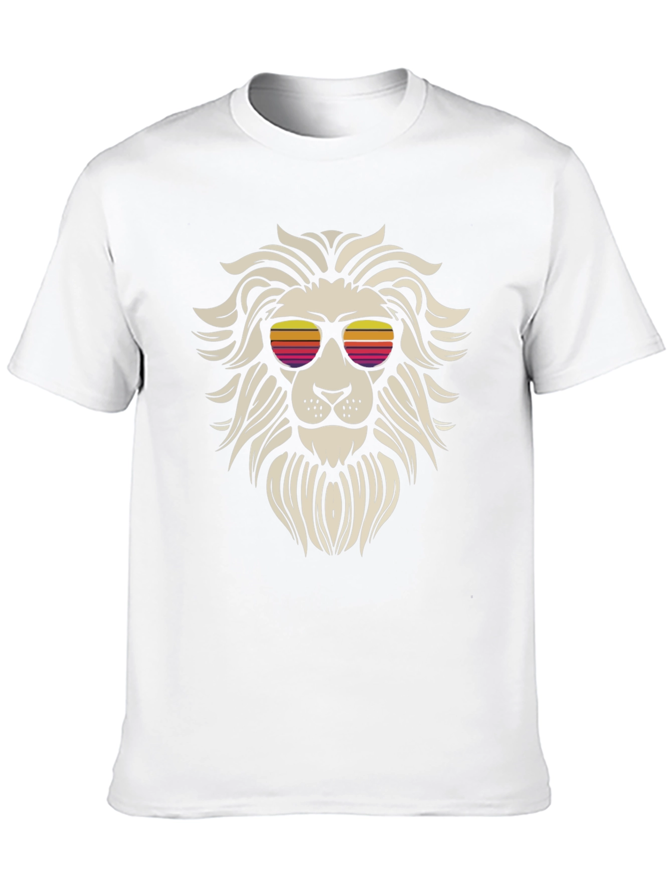Black Cool Lion Graphic Tee - Stylish Black T-Shirt view 10