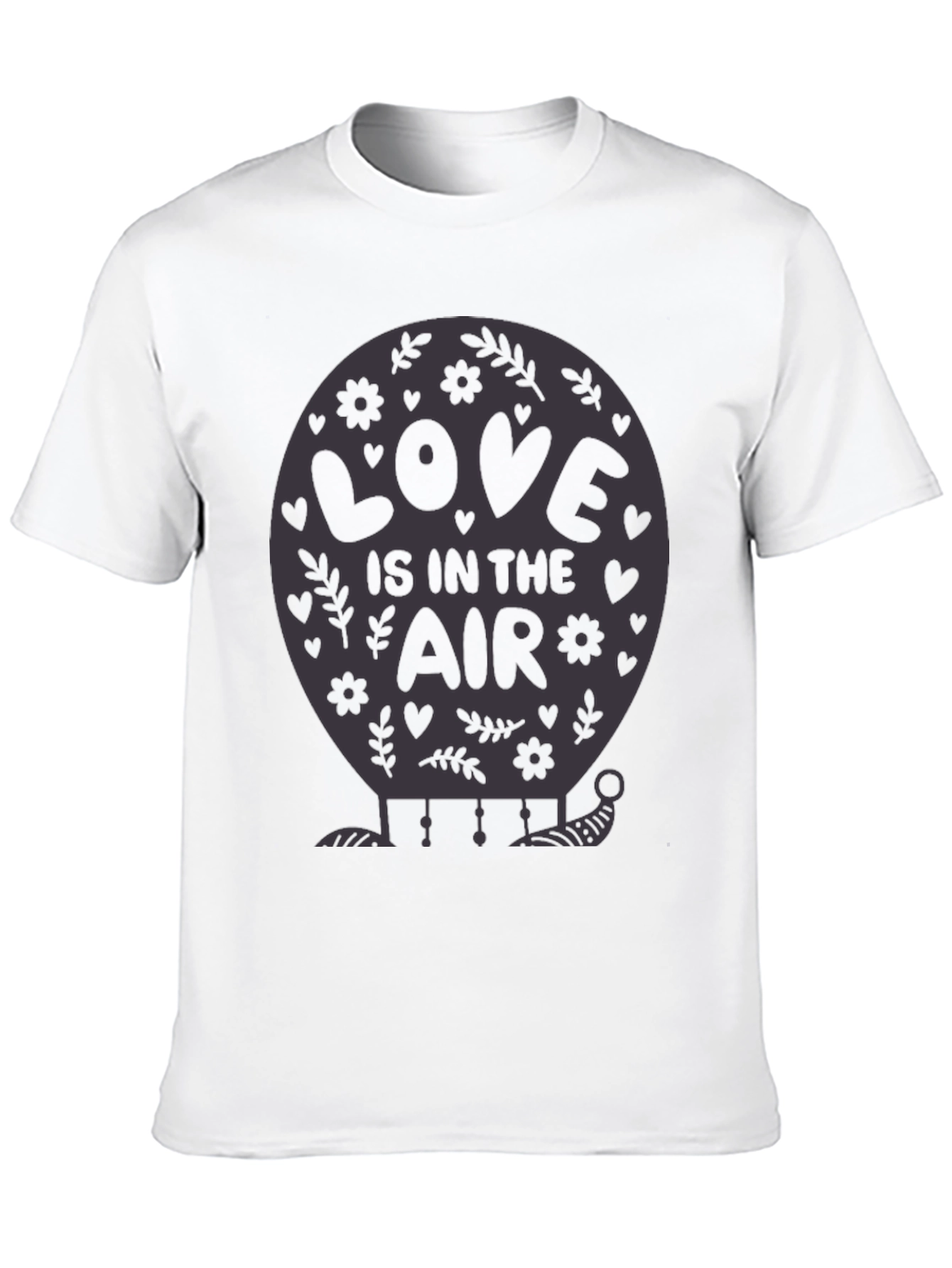 Black Love is in the Air Balloon Graphic Tee view 10