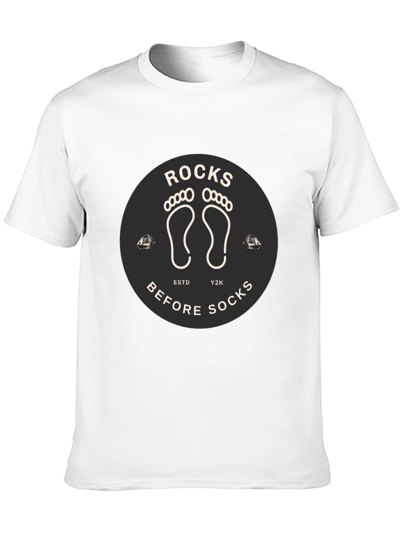 Black Rocks Before Socks Black Graphic Tee view 10