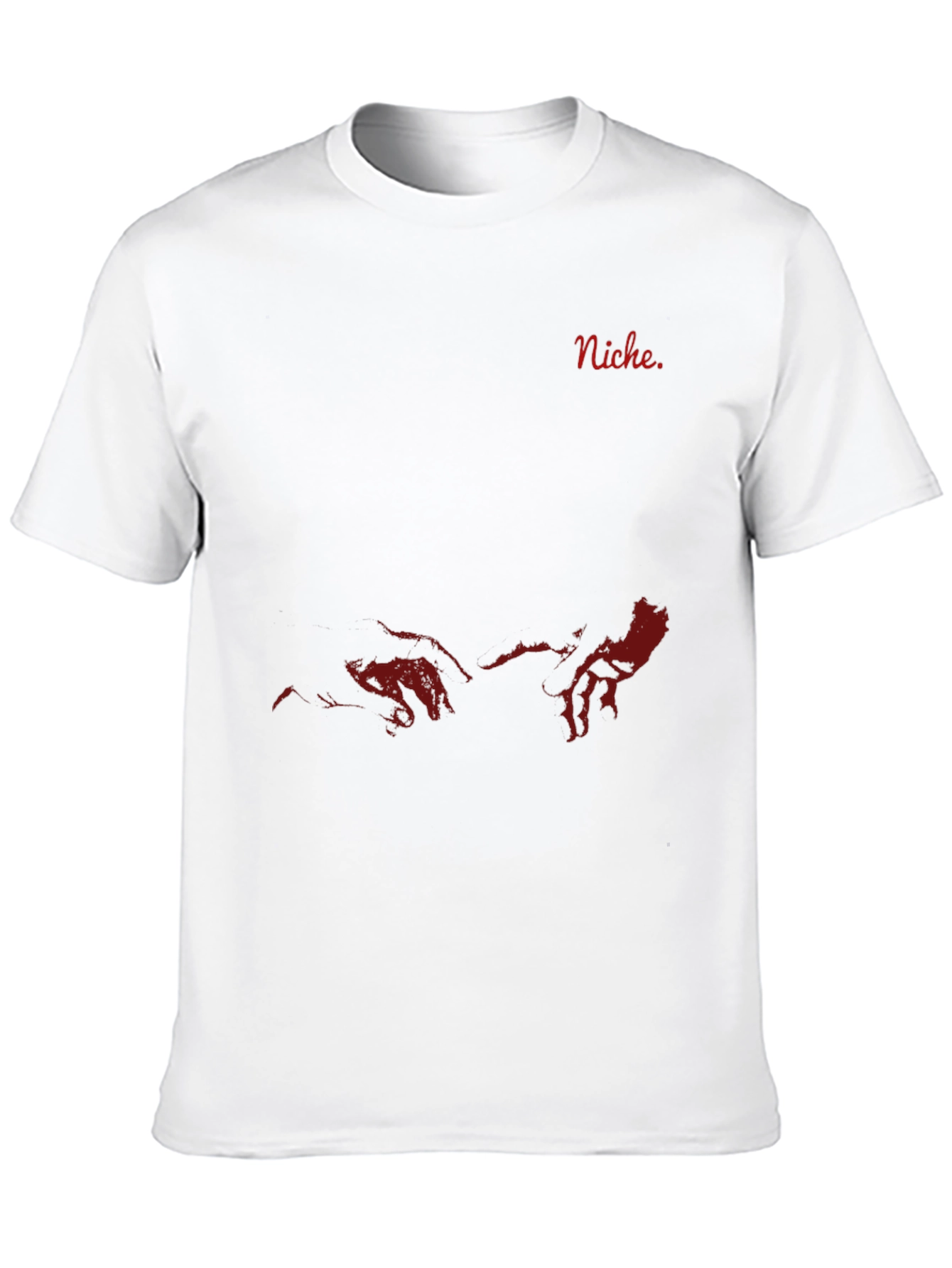 Black Niche Red Graphic Print Black T-Shirt view 10