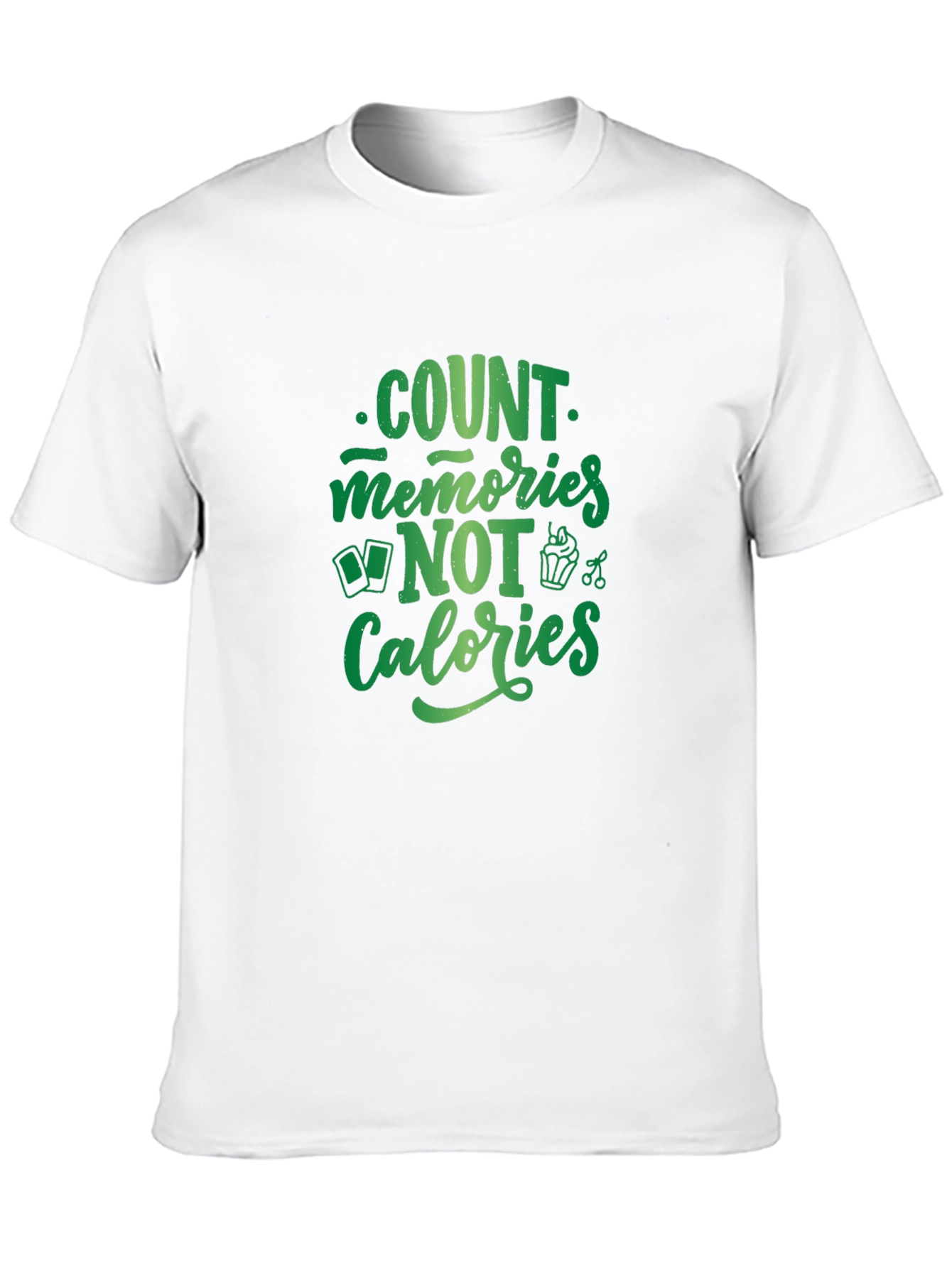 Black Count Memories Not Calories T-Shirt view 10