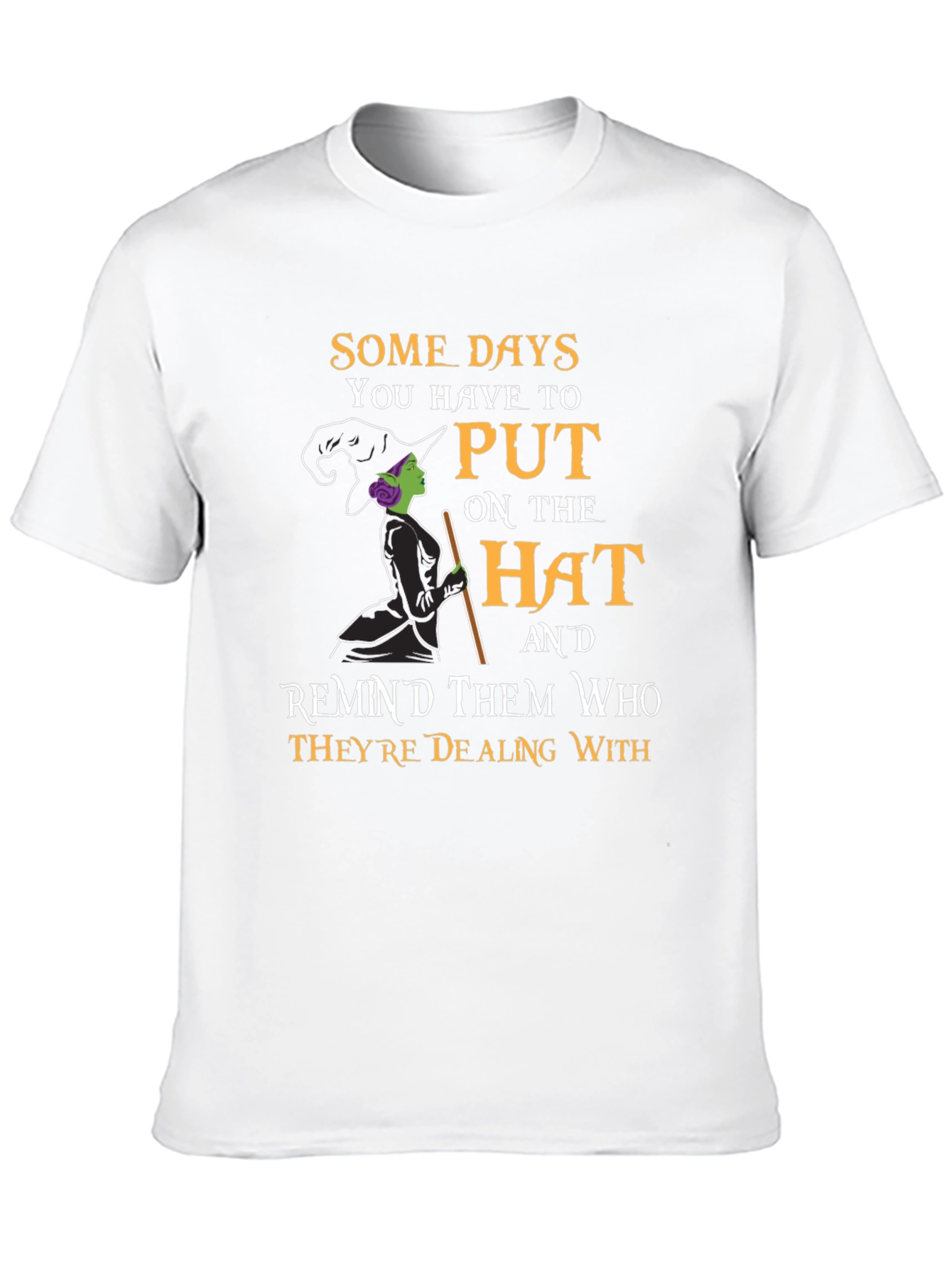Black Witch Hat T-Shirt: Spooky Season Apparel view 10