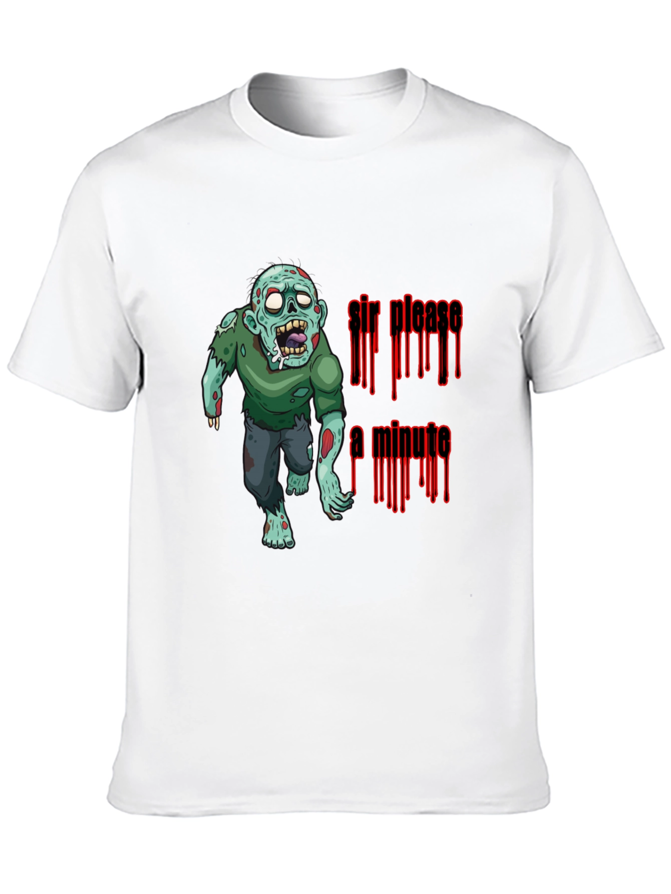 Black Zombie "Sir, Please a Minute" Graphic T-Shirt view 10
