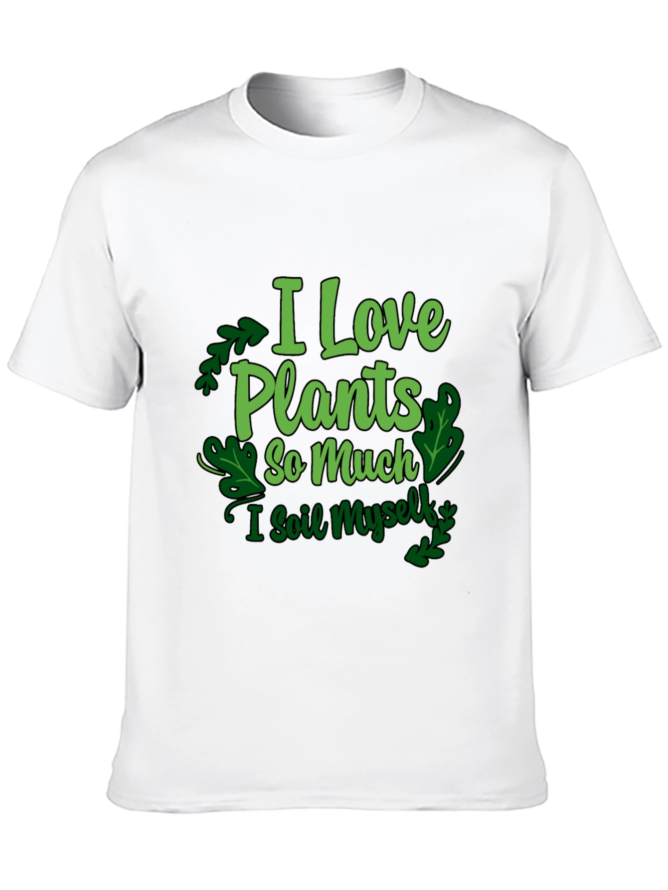 Black I Love Plants T-Shirt - Funny Gardening Tee view 10
