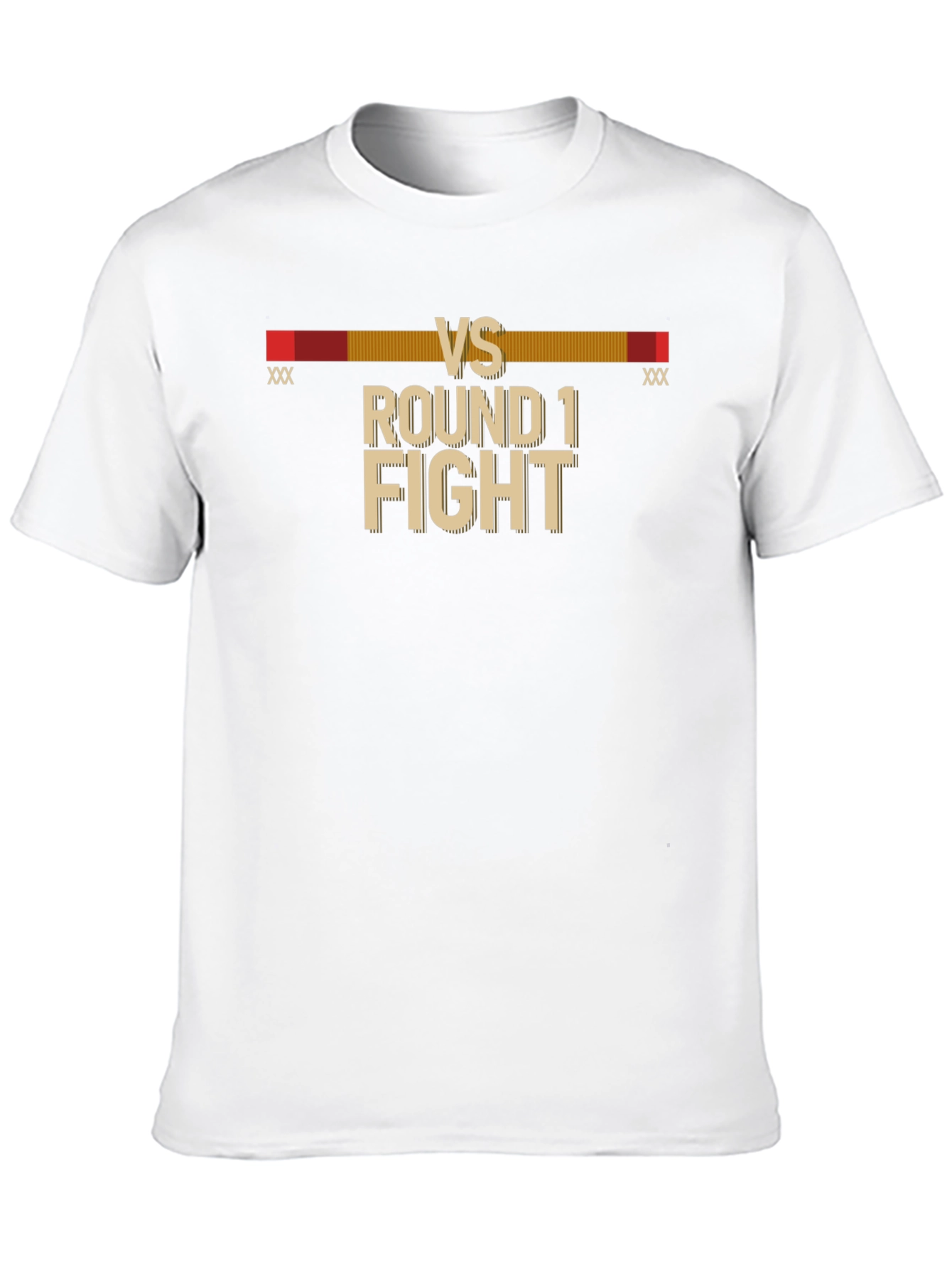 Black Round 1 Fight Black T-Shirt view 10