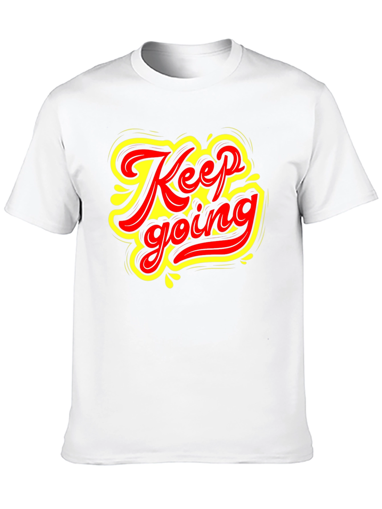 Black Keep Going Graphic T-Shirt - Black view 10