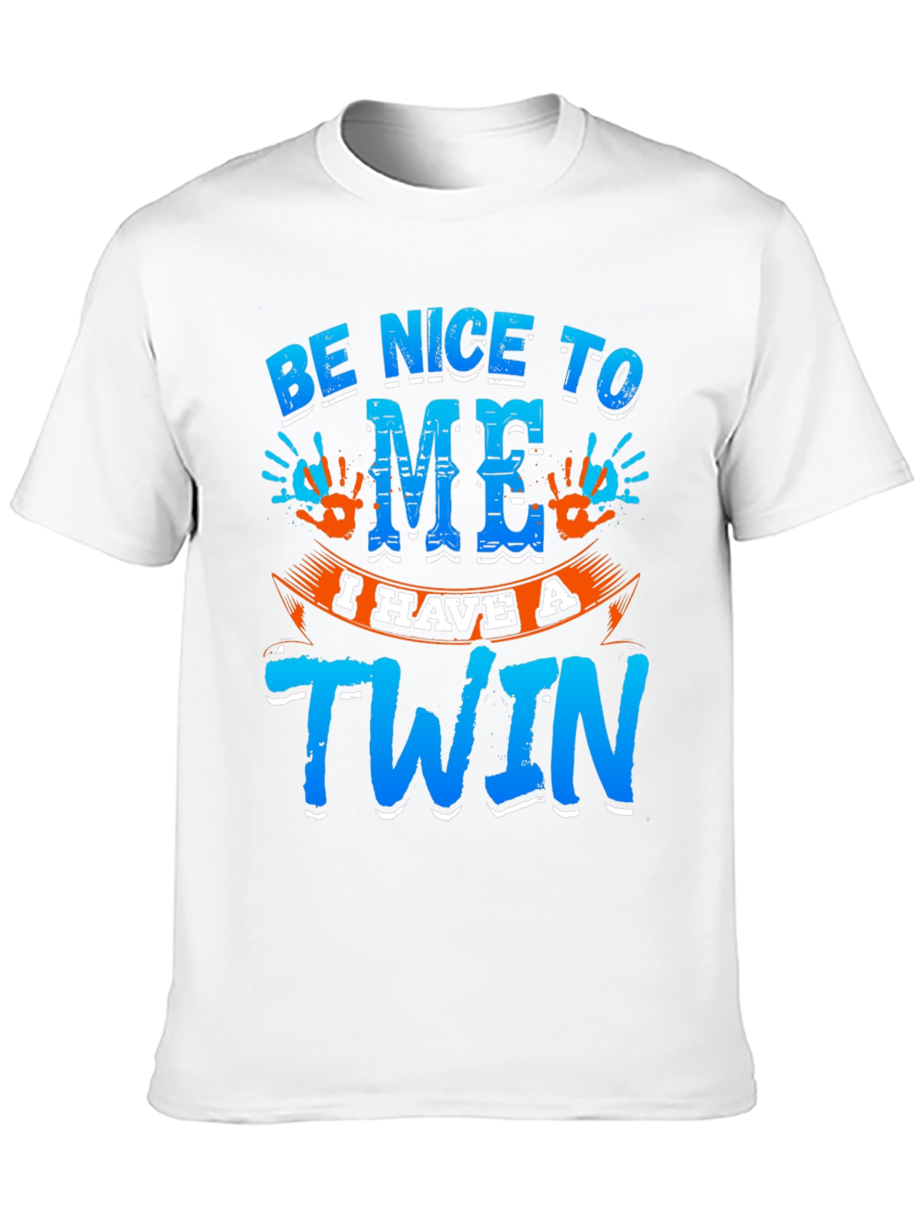 Black Be Nice To Me I Have A Twin Black T-Shirt view 10