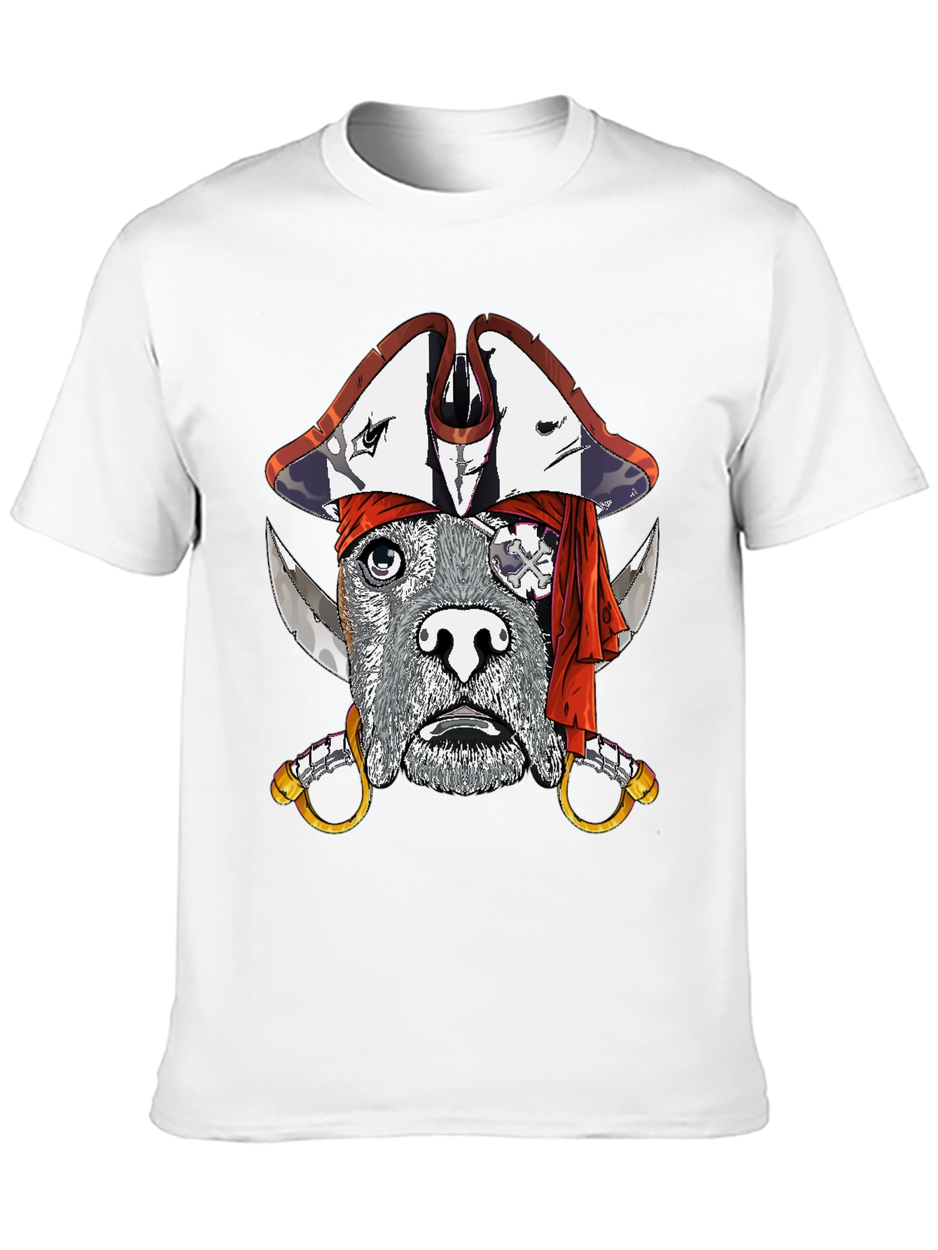 Black Dog Pirate Graphic T-Shirt - Black view 10