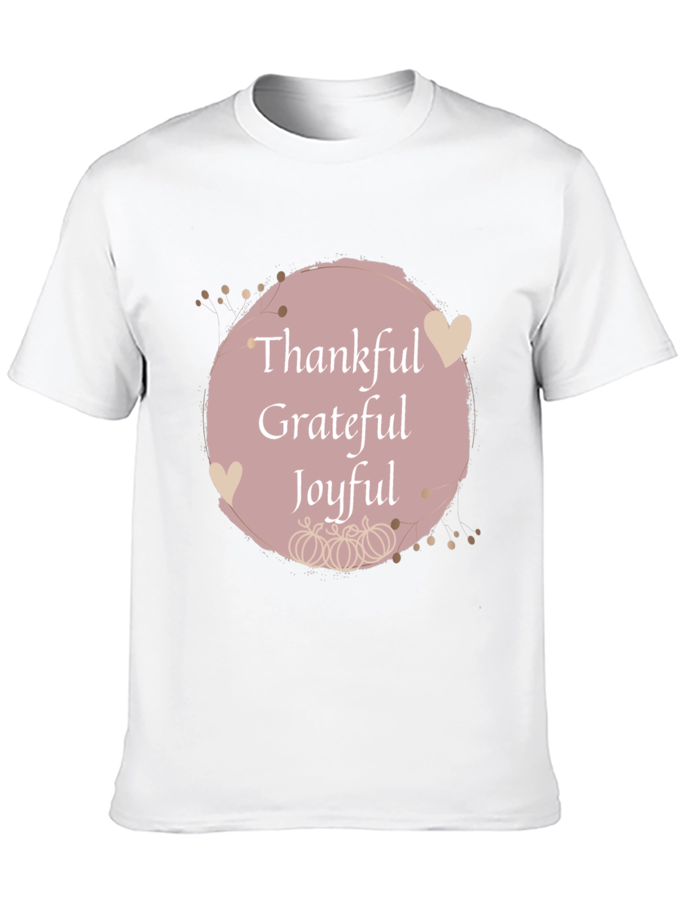 Black Thankful Grateful Joyful Fall T-Shirt view 10