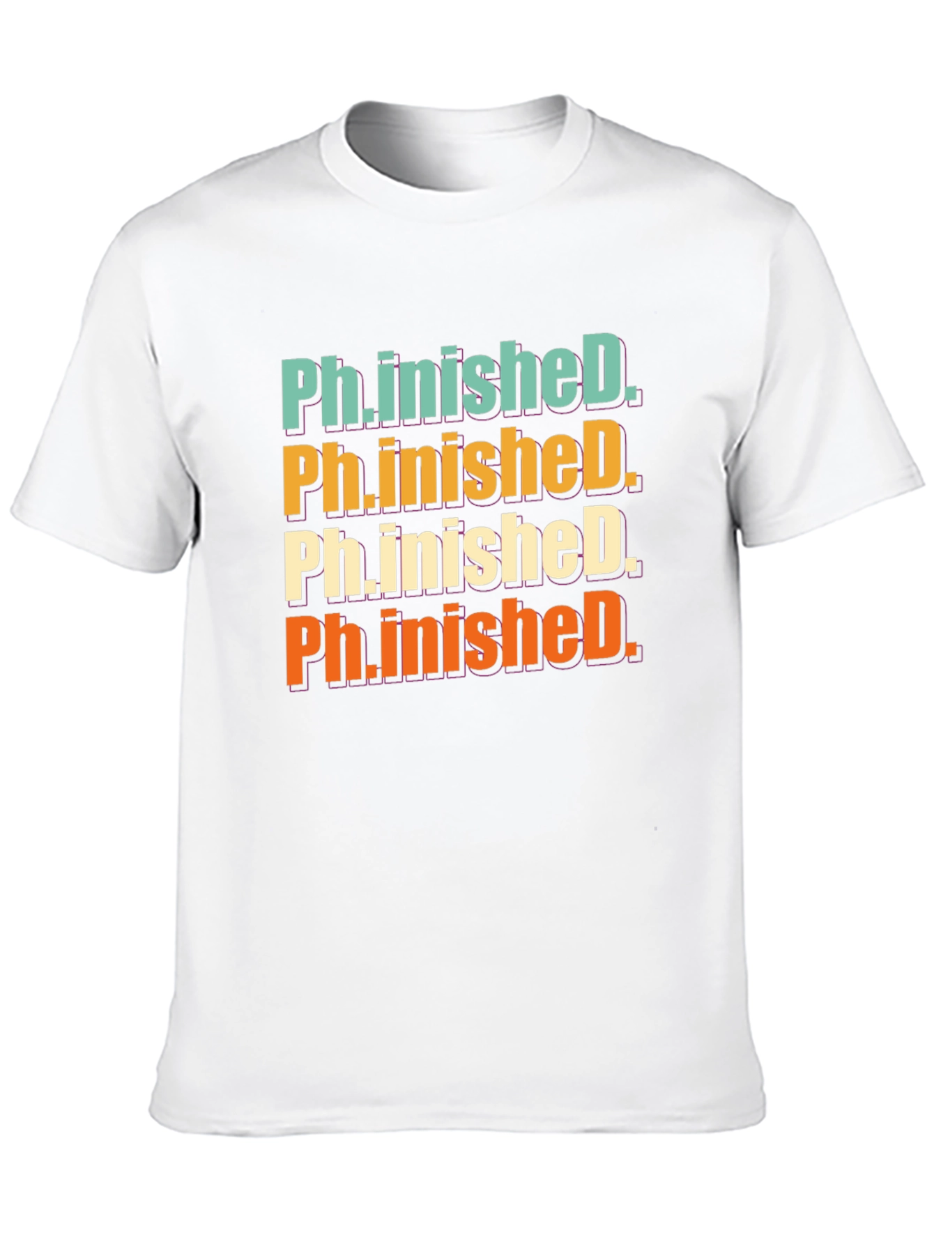 Black Ph.inished. Graphic T-Shirt - Graduation Gift view 10