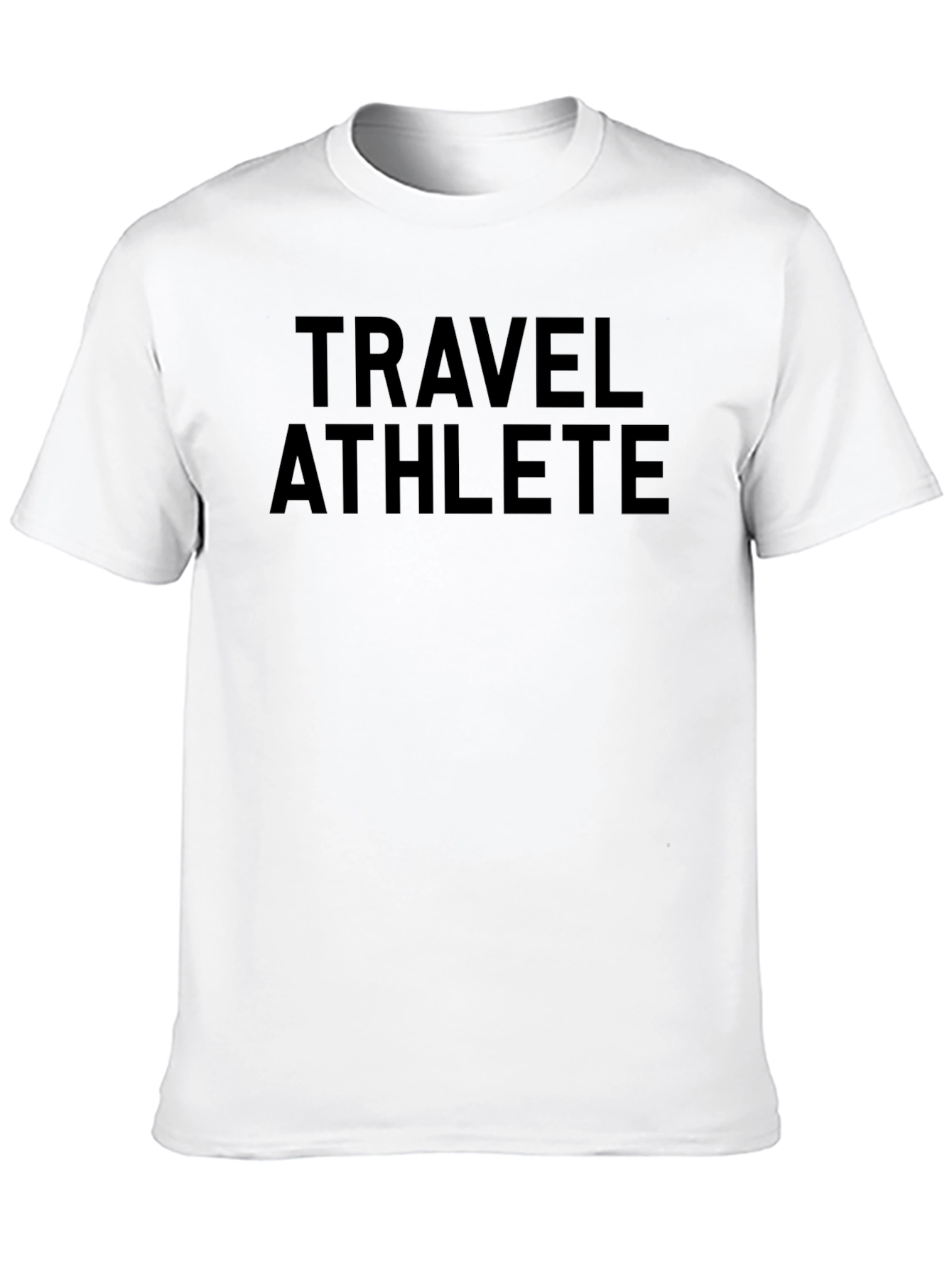Black Travel Athlete Black Graphic T-Shirt view 10
