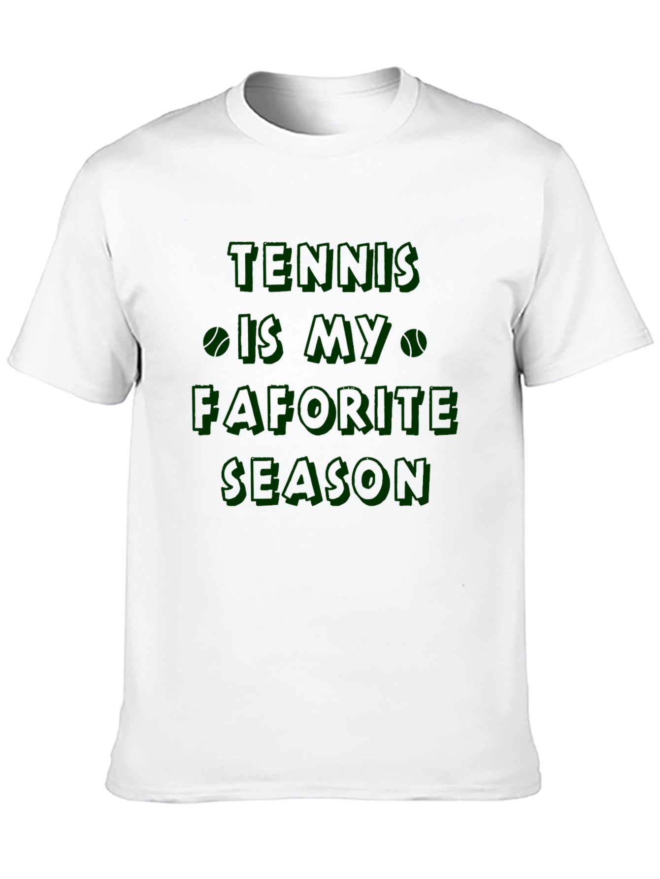 Black Tennis is My Favorite Season Black T-Shirt view 10