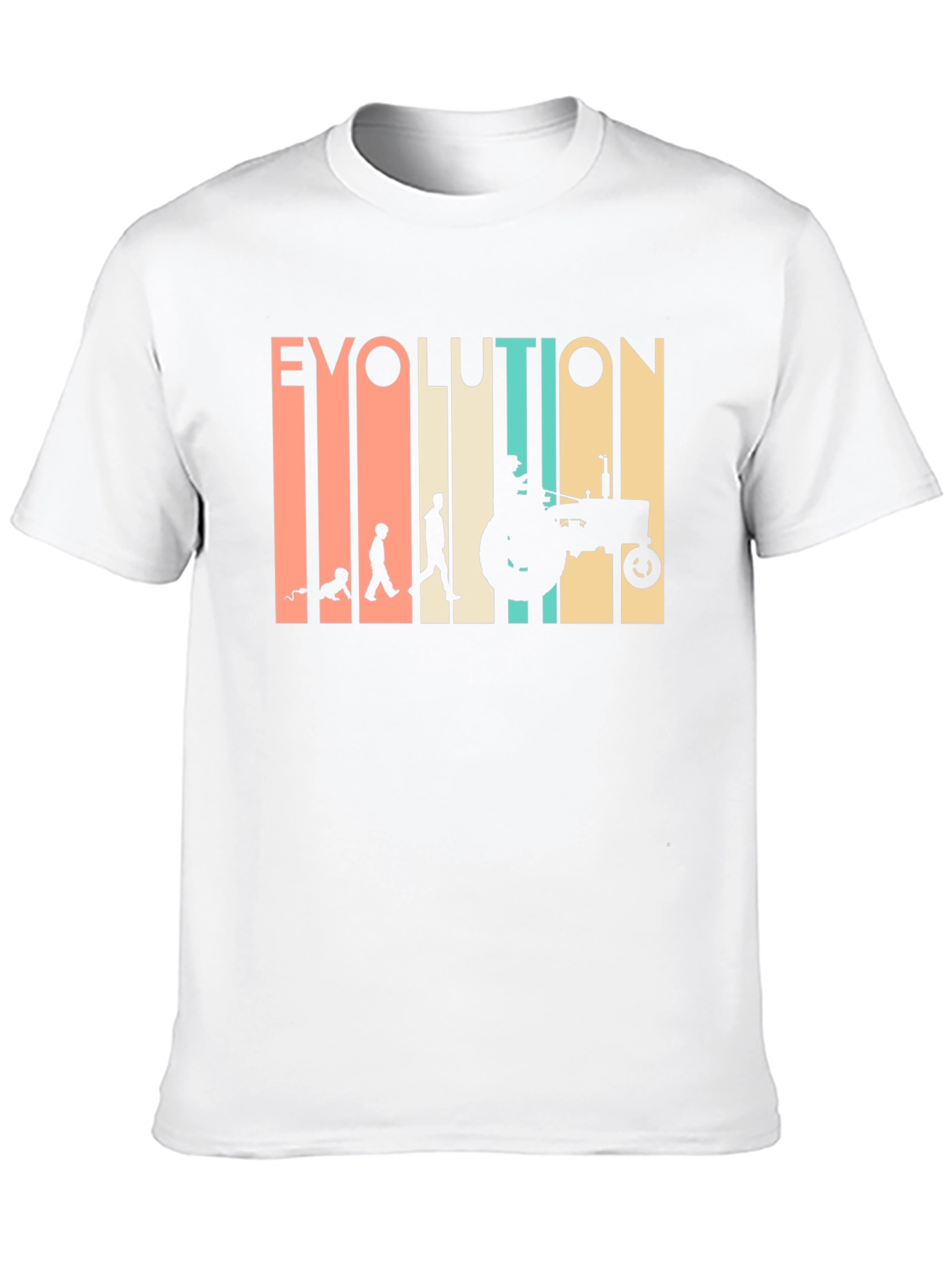 Black Evolution of Farming T-Shirt - Black Cotton Tee view 10